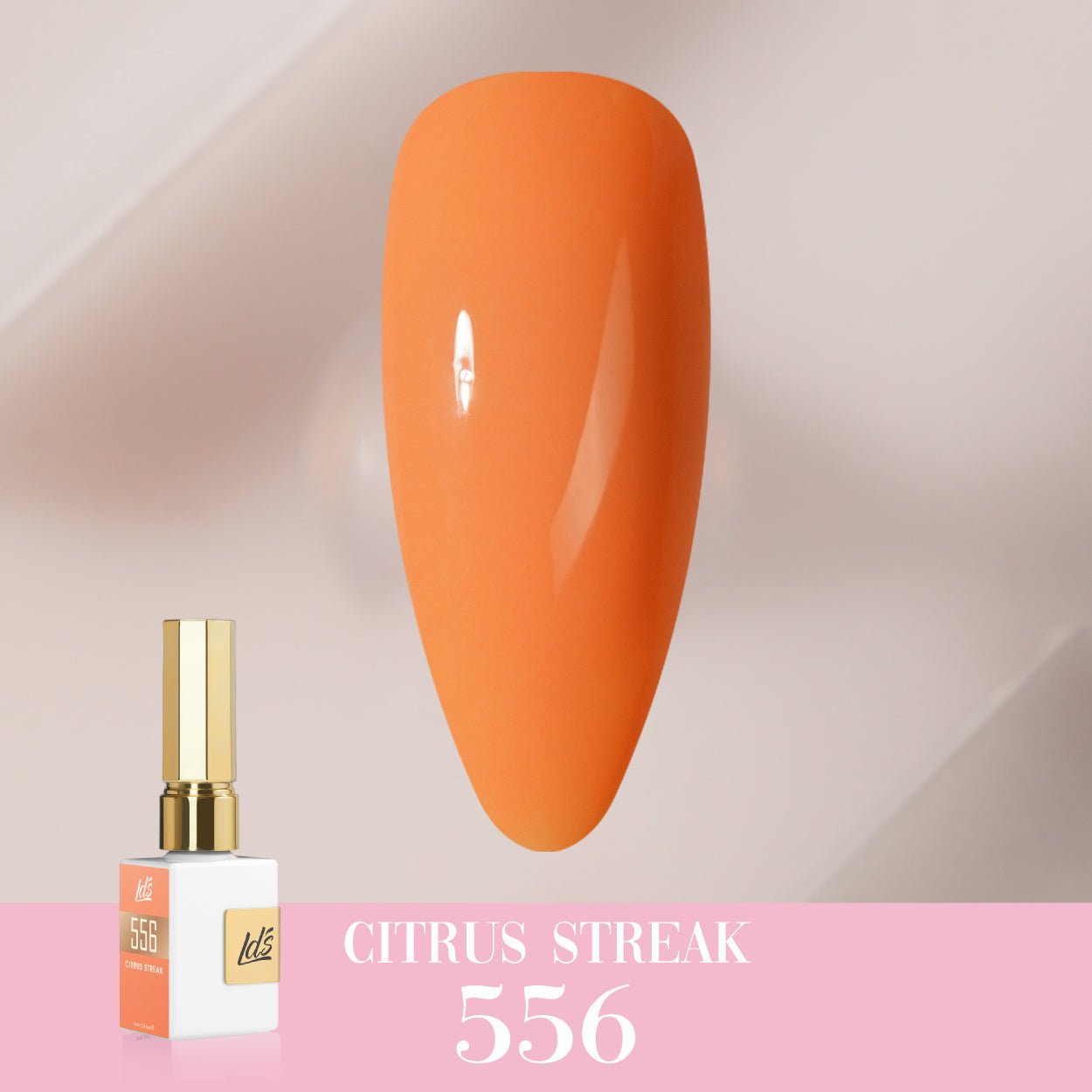 LDS Color Craze Gel Nail Polish - 556 Citrus Streak - 0.5oz - DTK Nail Supply