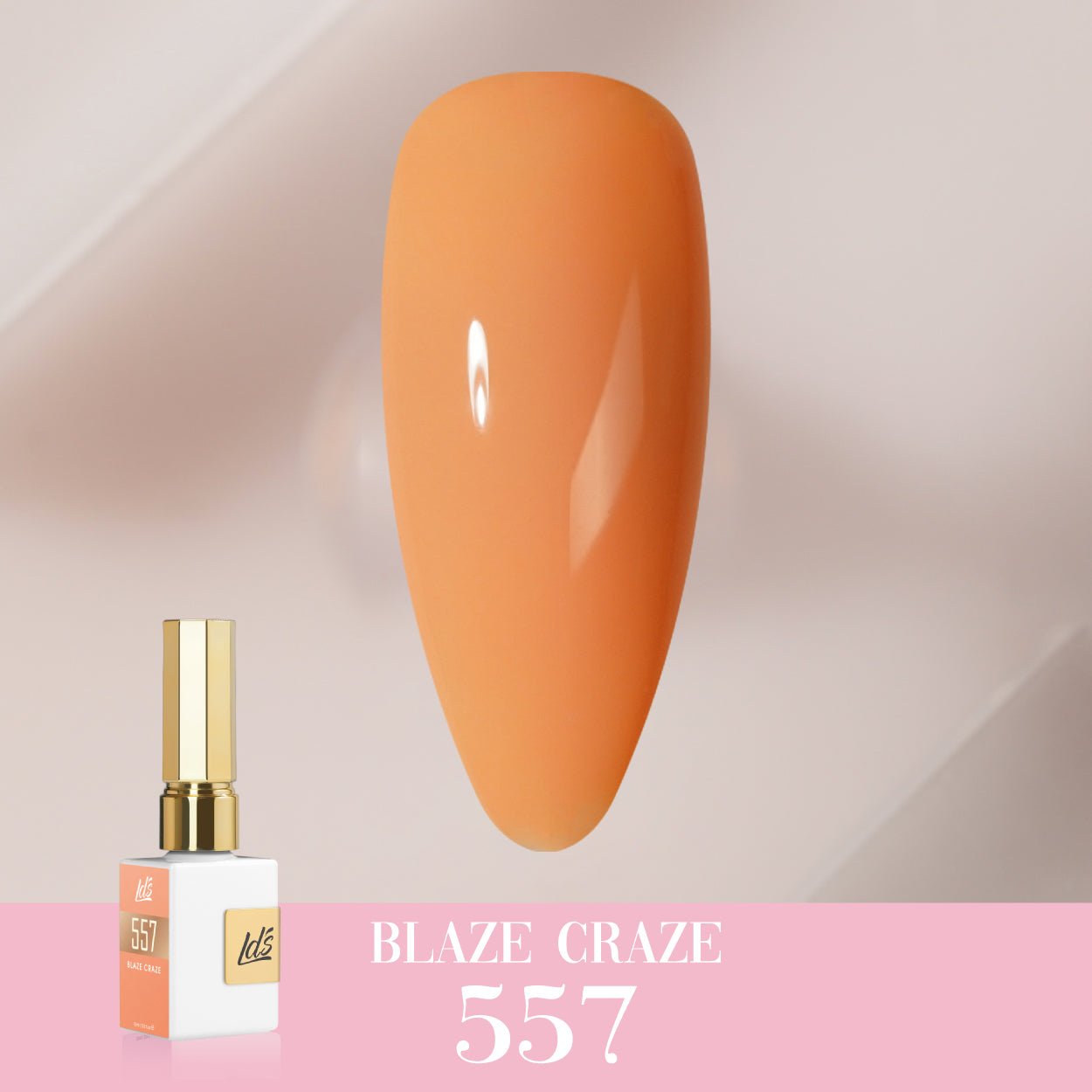 LDS Color Craze Gel Nail Polish - 557 Blaze Craze - 0.5oz - DTK Nail Supply