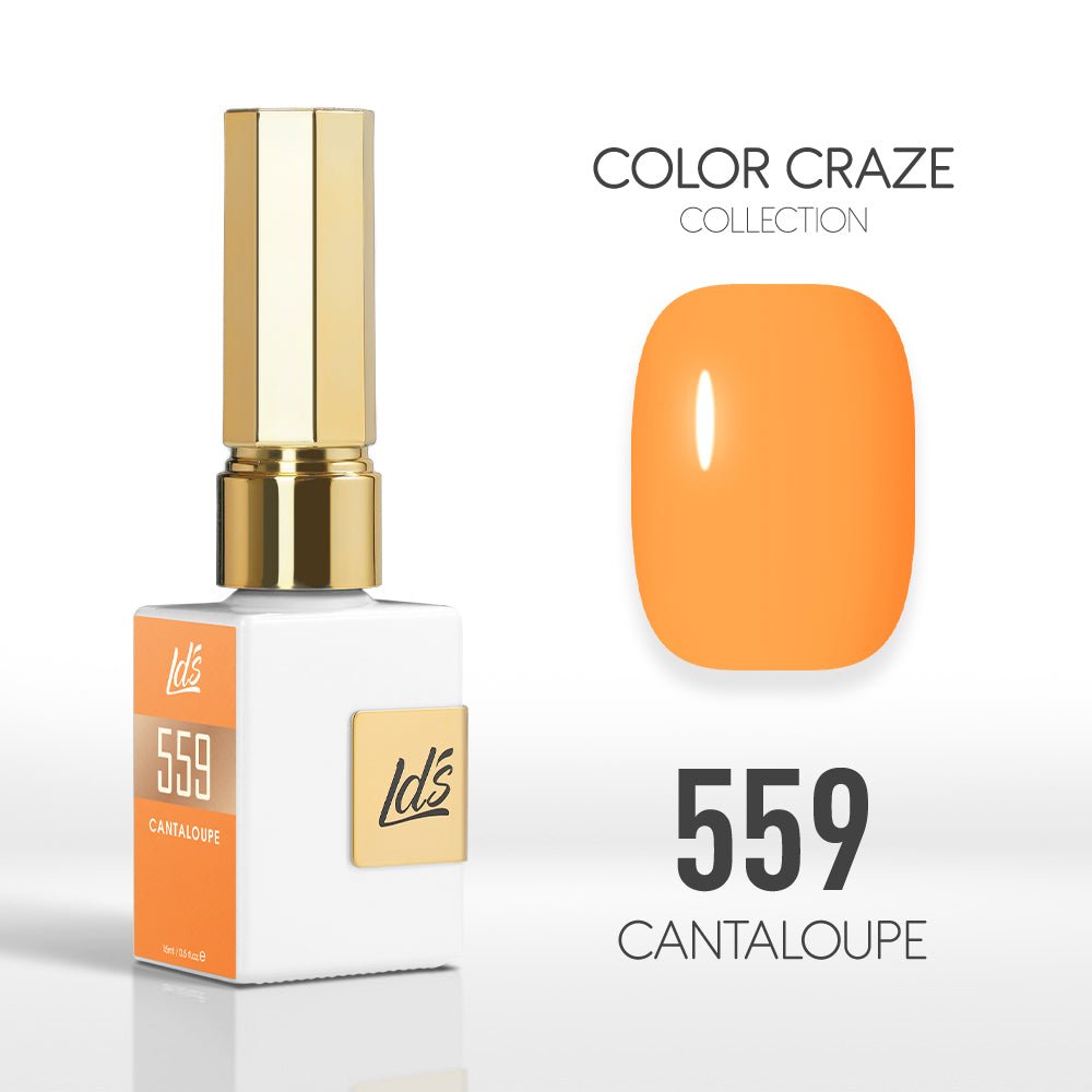 LDS Color Craze Gel Nail Polish - 559 Cantaloupe - 0.5oz - DTK Nail Supply