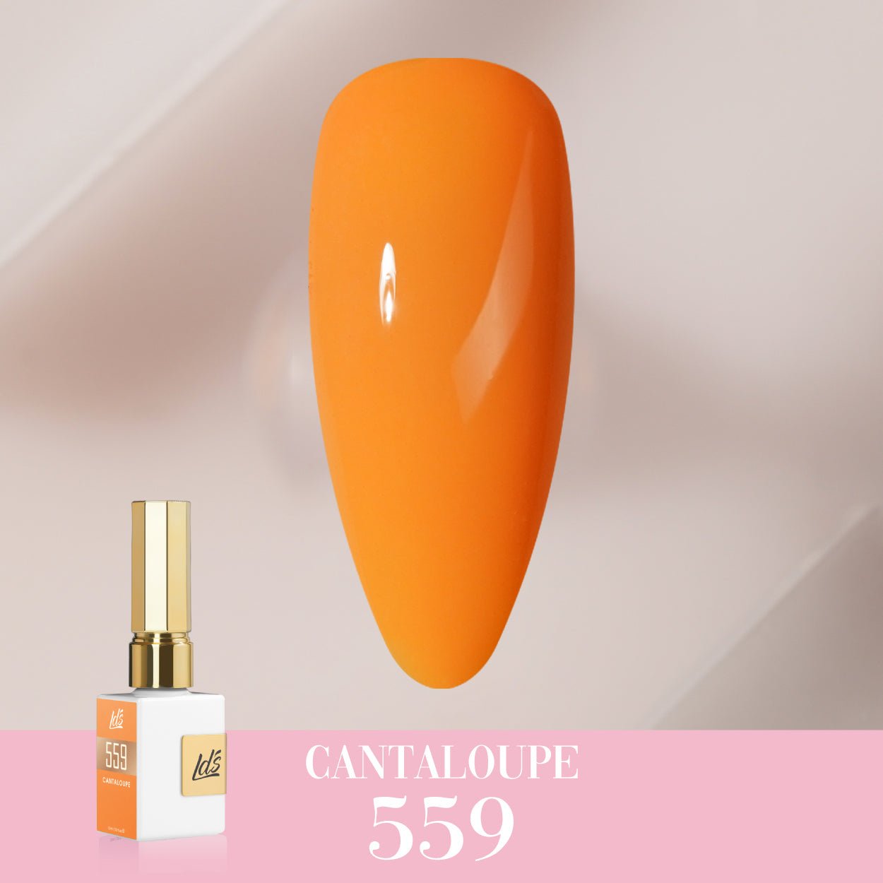 LDS Color Craze Gel Nail Polish - 559 Cantaloupe - 0.5oz - DTK Nail Supply