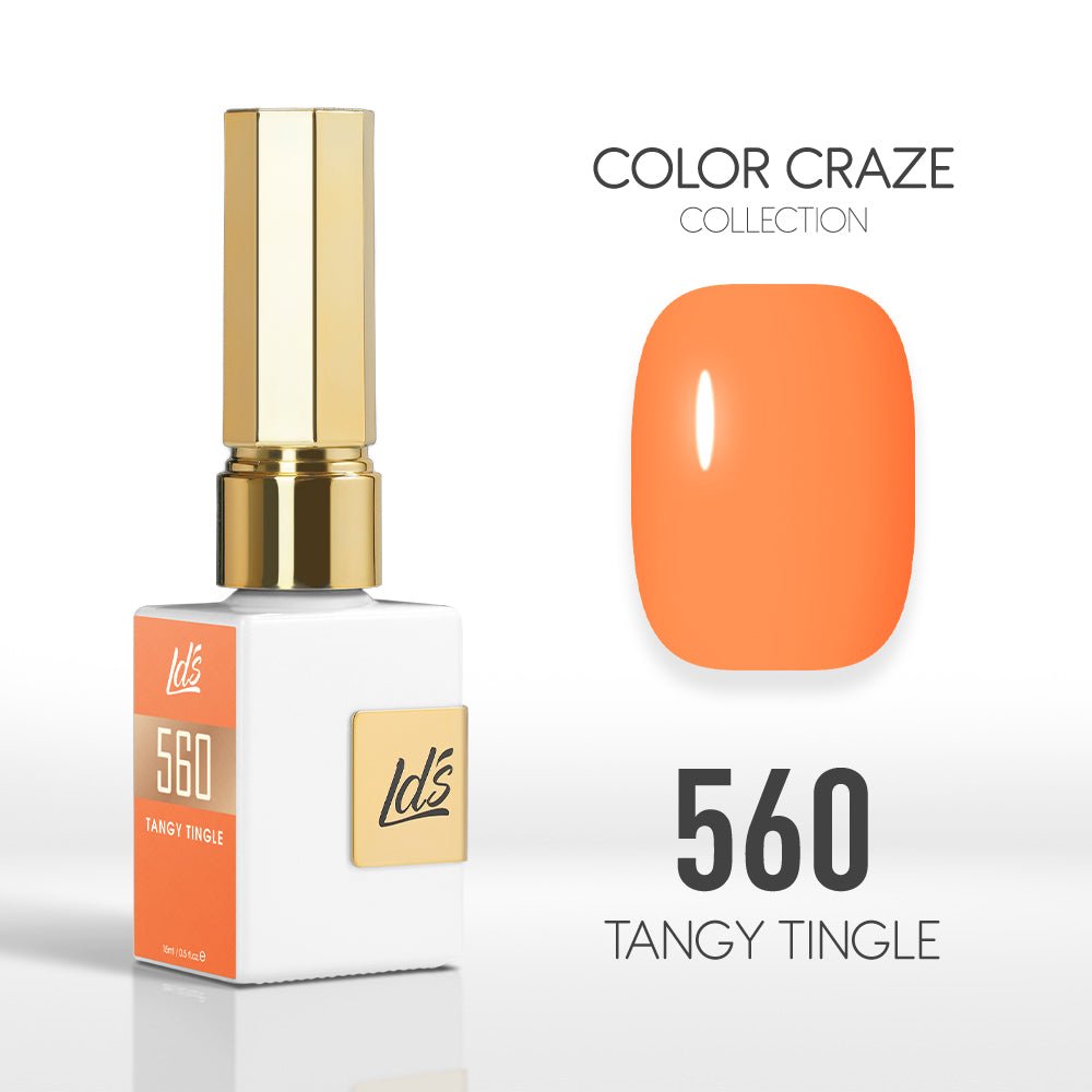 LDS Color Craze Gel Nail Polish - 560 Tangy Tingle - 0.5oz - DTK Nail Supply