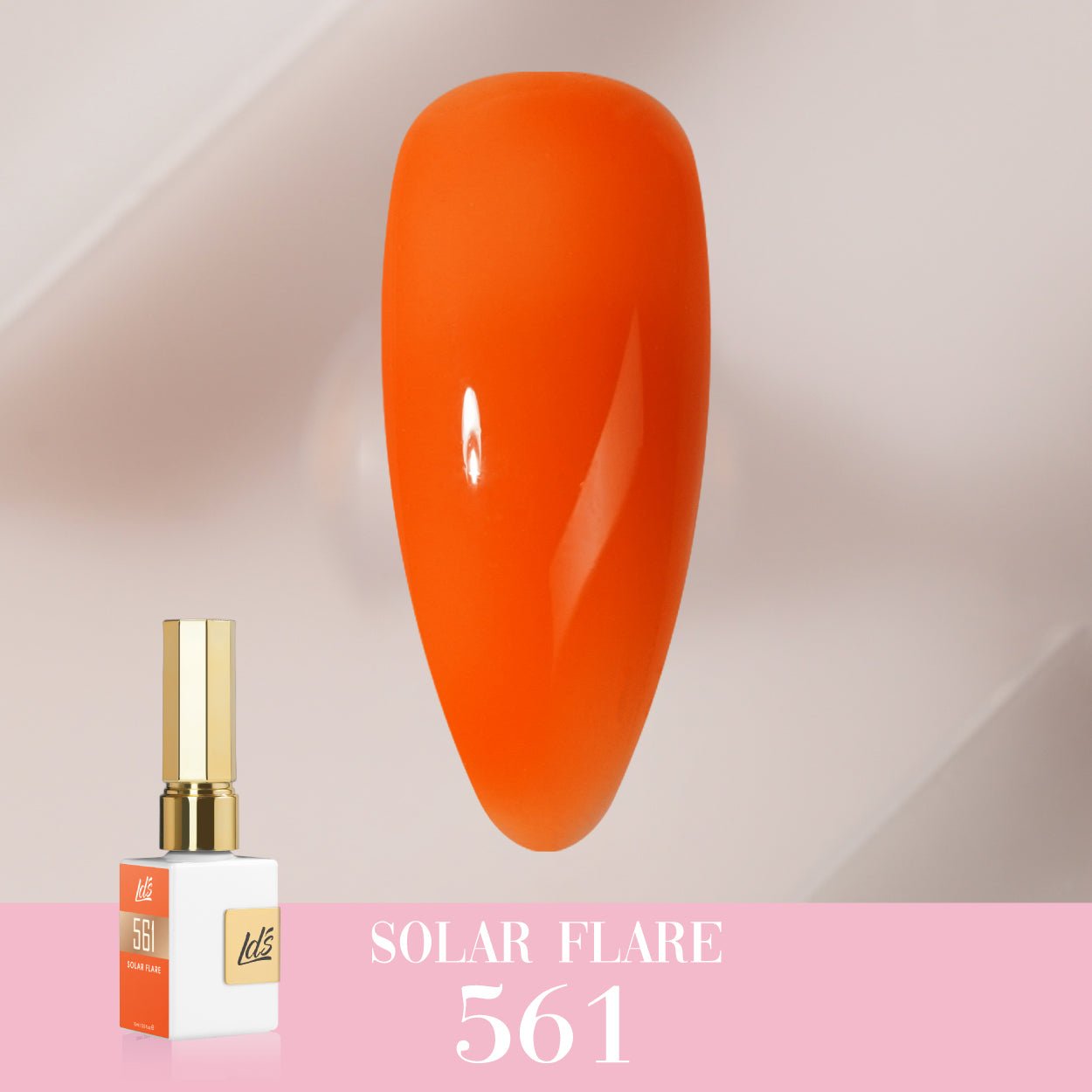 LDS Color Craze Gel Nail Polish - 561 Solar Flare - 0.5oz - DTK Nail Supply