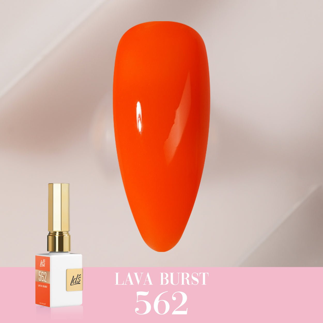 LDS Color Craze Gel Nail Polish - 562 Lava Burst - 0.5oz - DTK Nail Supply