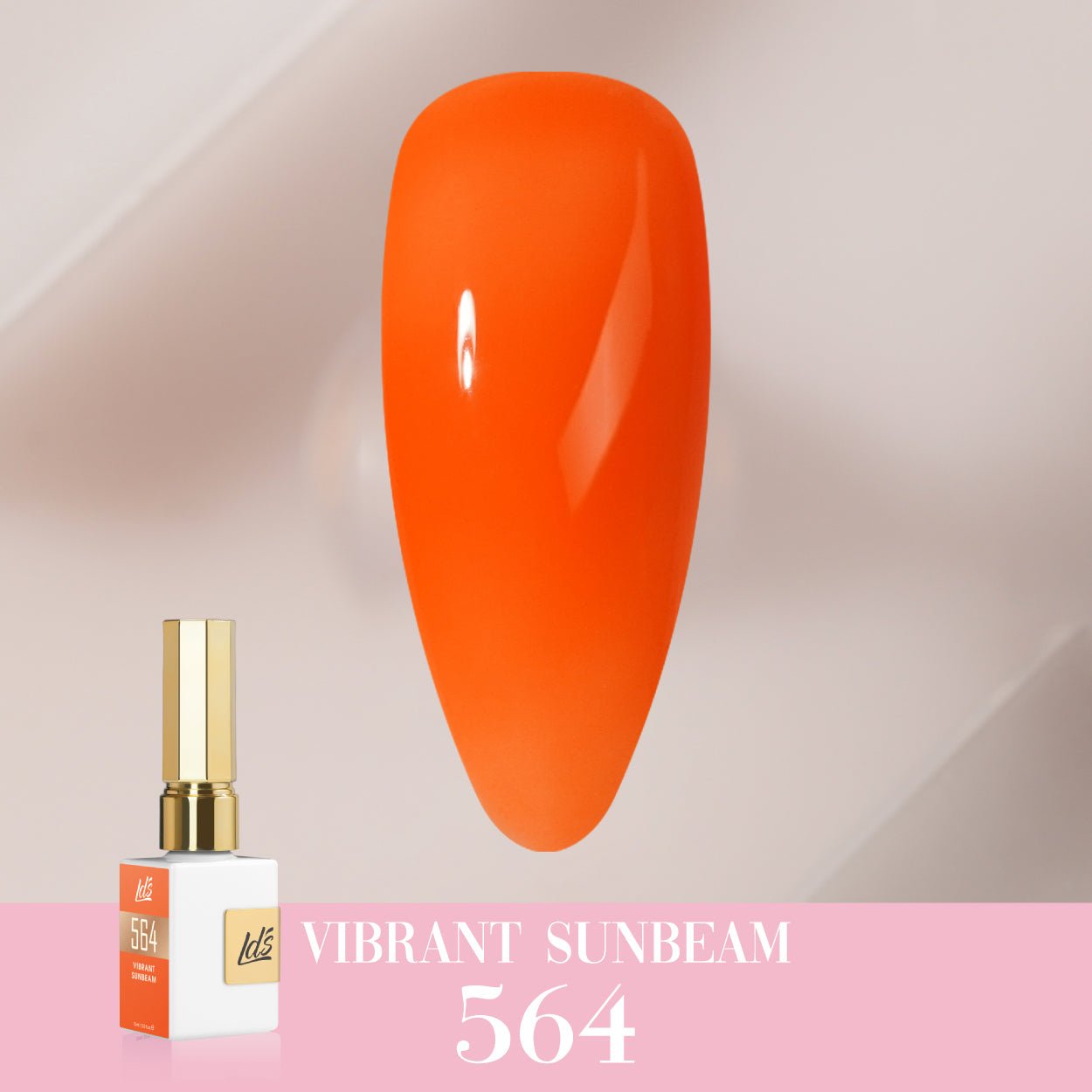 LDS Color Craze Gel Nail Polish - 564 Vibrant Sunbeam - 0.5oz - DTK Nail Supply