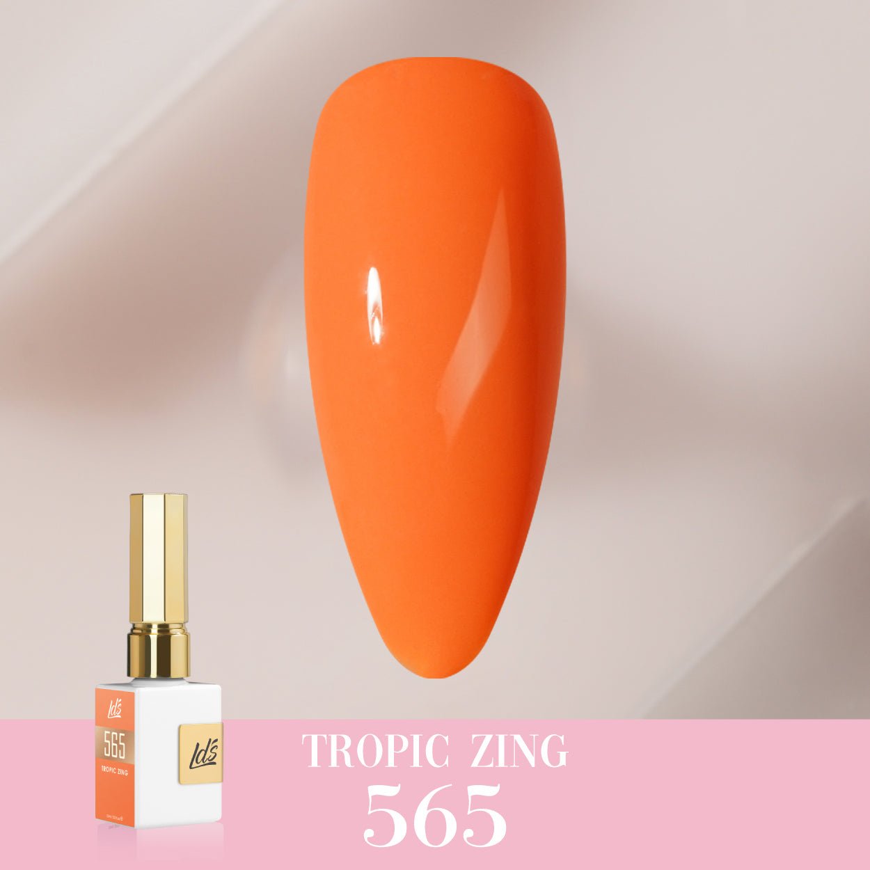 LDS Color Craze Gel Nail Polish - 565 Tropic Zing - 0.5oz - DTK Nail Supply