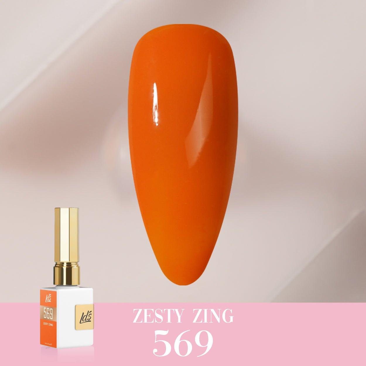 LDS Color Craze Gel Nail Polish - 569 Zesty Zing - 0.5oz - DTK Nail Supply