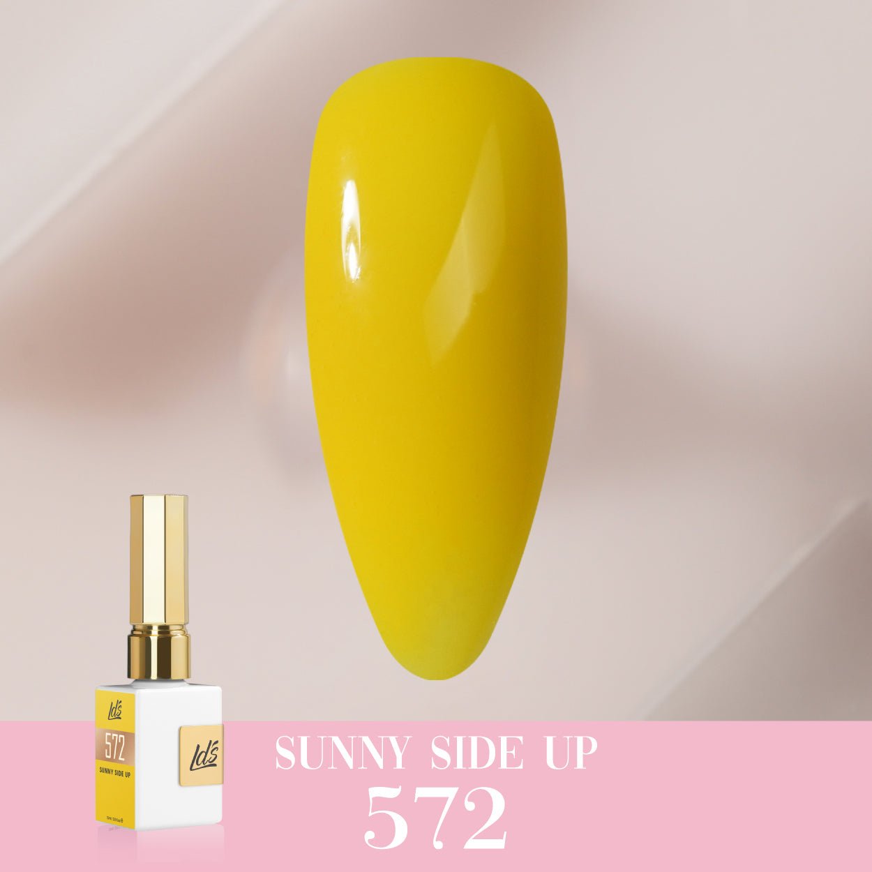 LDS Color Craze Gel Nail Polish - 572 Sunny Side Up - 0.5oz - DTK Nail Supply