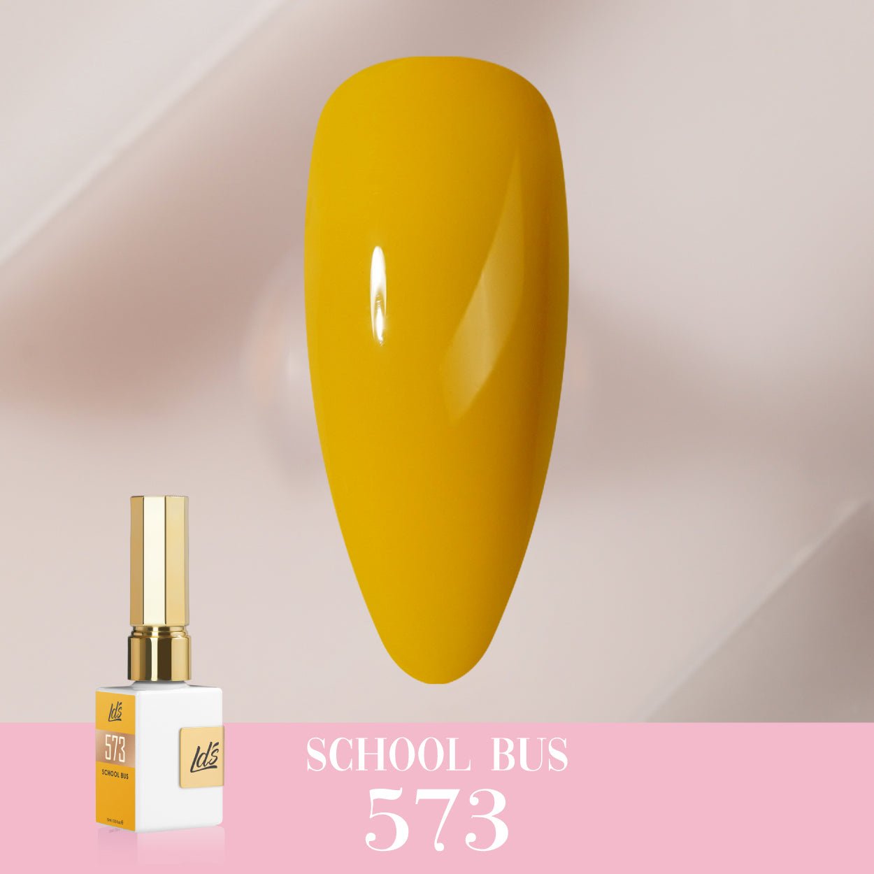 LDS Color Craze Gel Nail Polish - 573 School Bus - 0.5oz - DTK Nail Supply