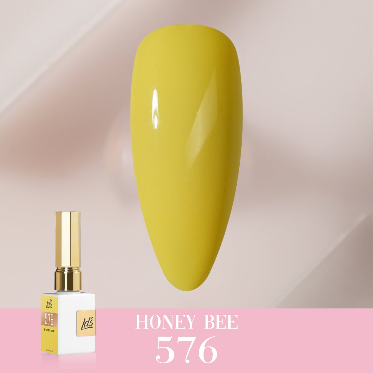 LDS Color Craze Gel Nail Polish - 576 Honey Bee - 0.5oz - DTK Nail Supply