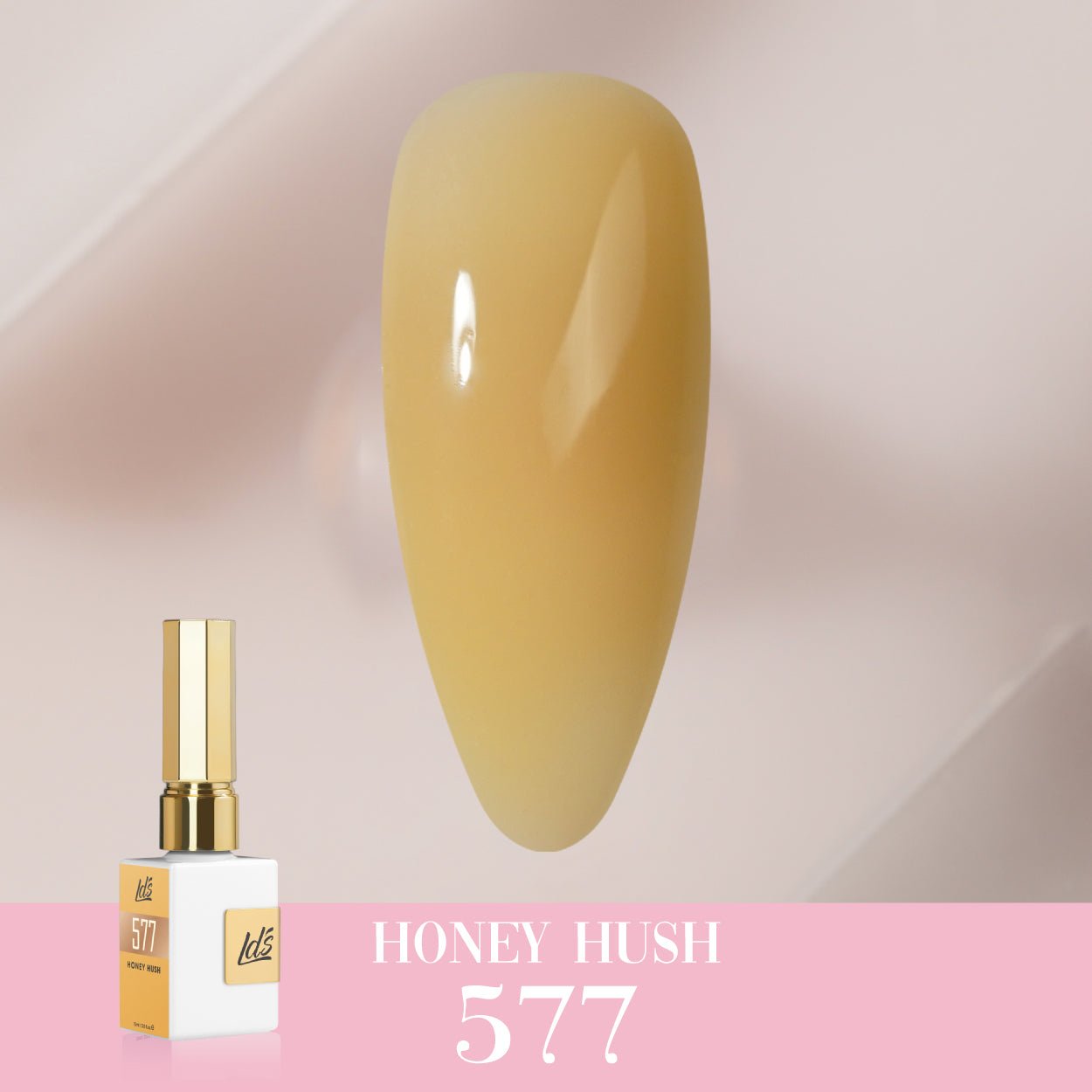 LDS Color Craze Gel Nail Polish - 577 Honey Hush - 0.5oz - DTK Nail Supply