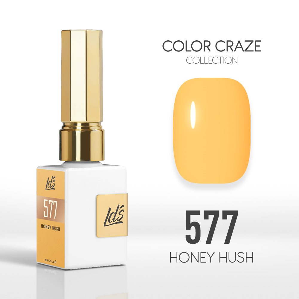 LDS Color Craze Gel Nail Polish - 577 Honey Hush - 0.5oz - DTK Nail Supply