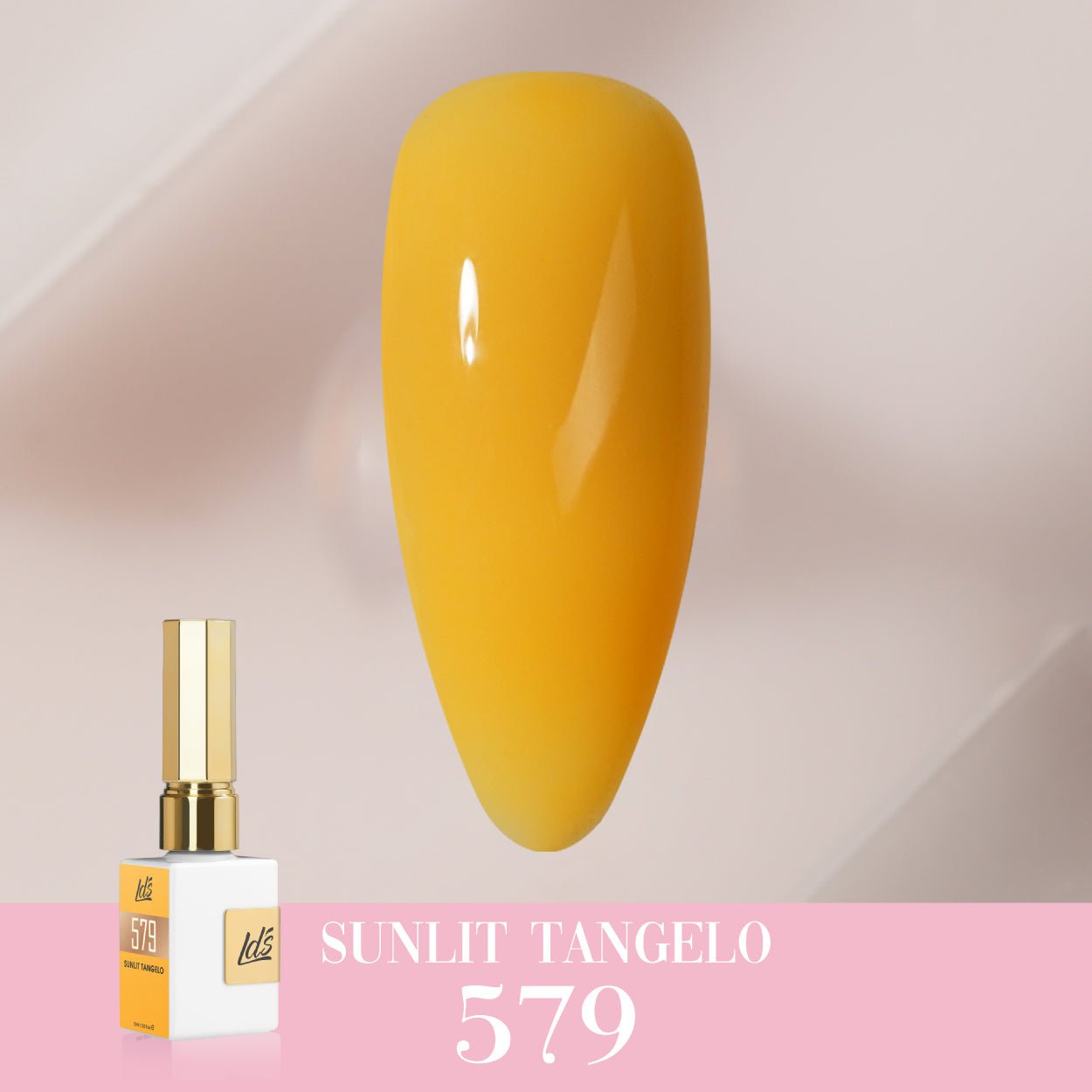 LDS Color Craze Gel Nail Polish - 579 Sunlit Tangelo - 0.5oz - DTK Nail Supply