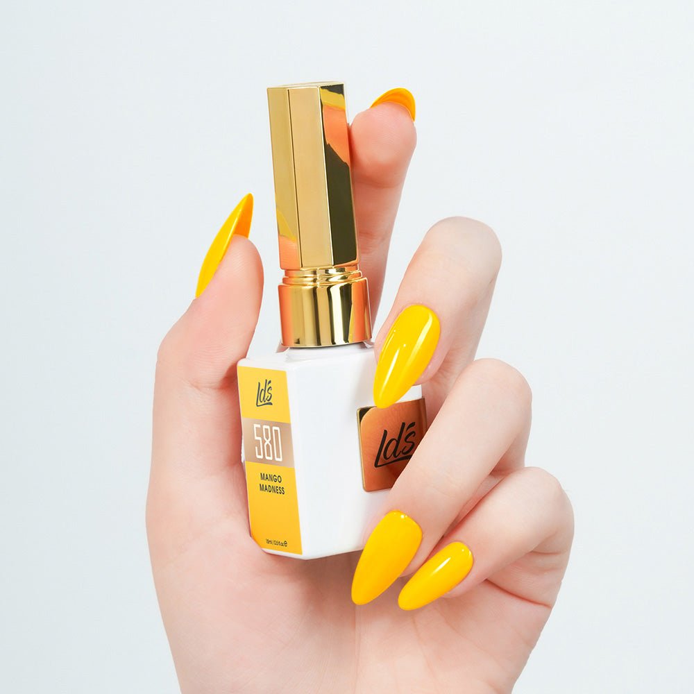 LDS Color Craze Gel Nail Polish - 580 Mango Madness - 0.5oz - DTK Nail Supply