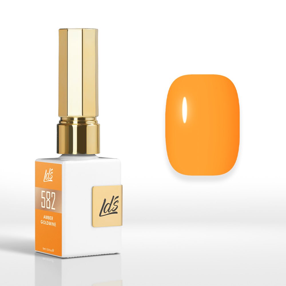 LDS Color Craze Gel Nail Polish - 582 Amber Goldmine - 0.5oz - DTK Nail Supply