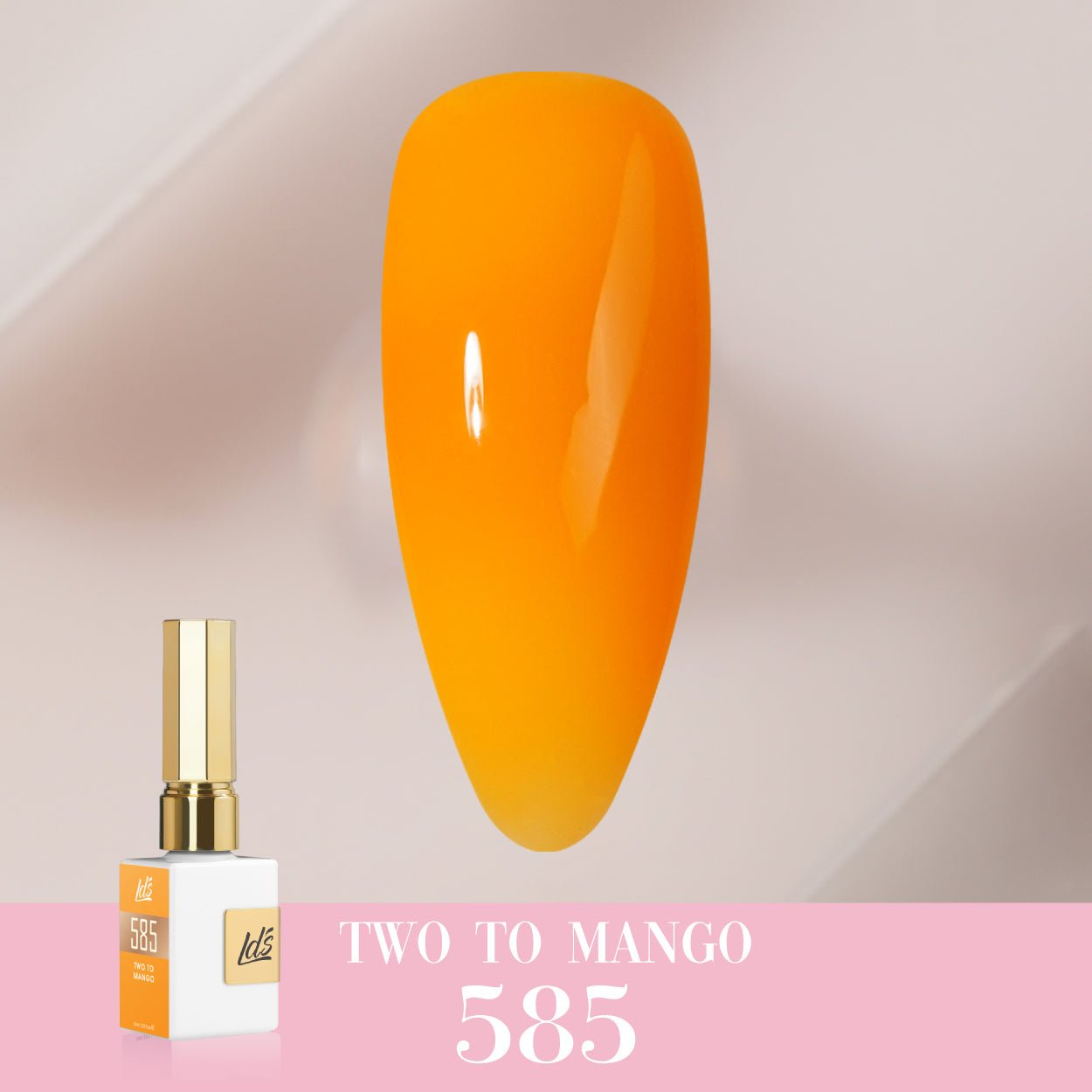 LDS Color Craze Gel Nail Polish - 585 Two to Mango - 0.5oz - DTK Nail Supply