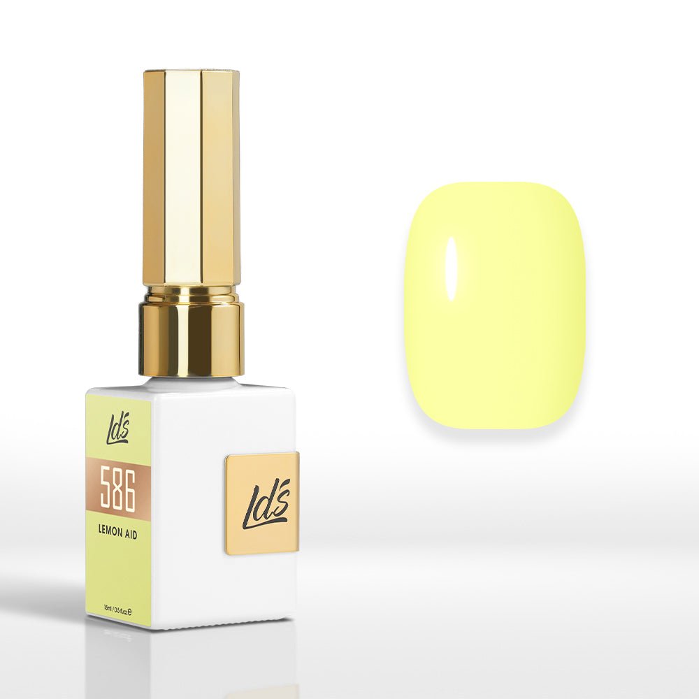 LDS Color Craze Gel Nail Polish - 586 Lemon Aid - 0.5oz - DTK Nail Supply