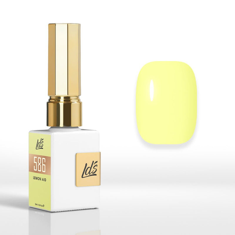LDS Color Craze Gel Nail Polish - 586 Lemon Aid - 0.5oz - DTK Nail Supply