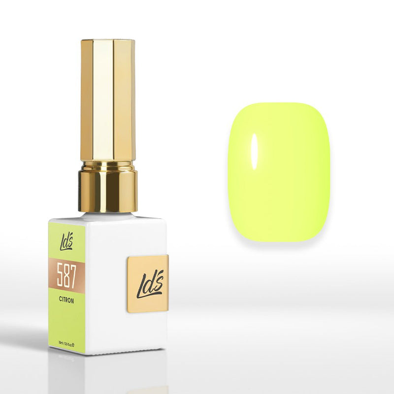 LDS Color Craze Gel Nail Polish - 587 Citron - 0.5oz - DTK Nail Supply