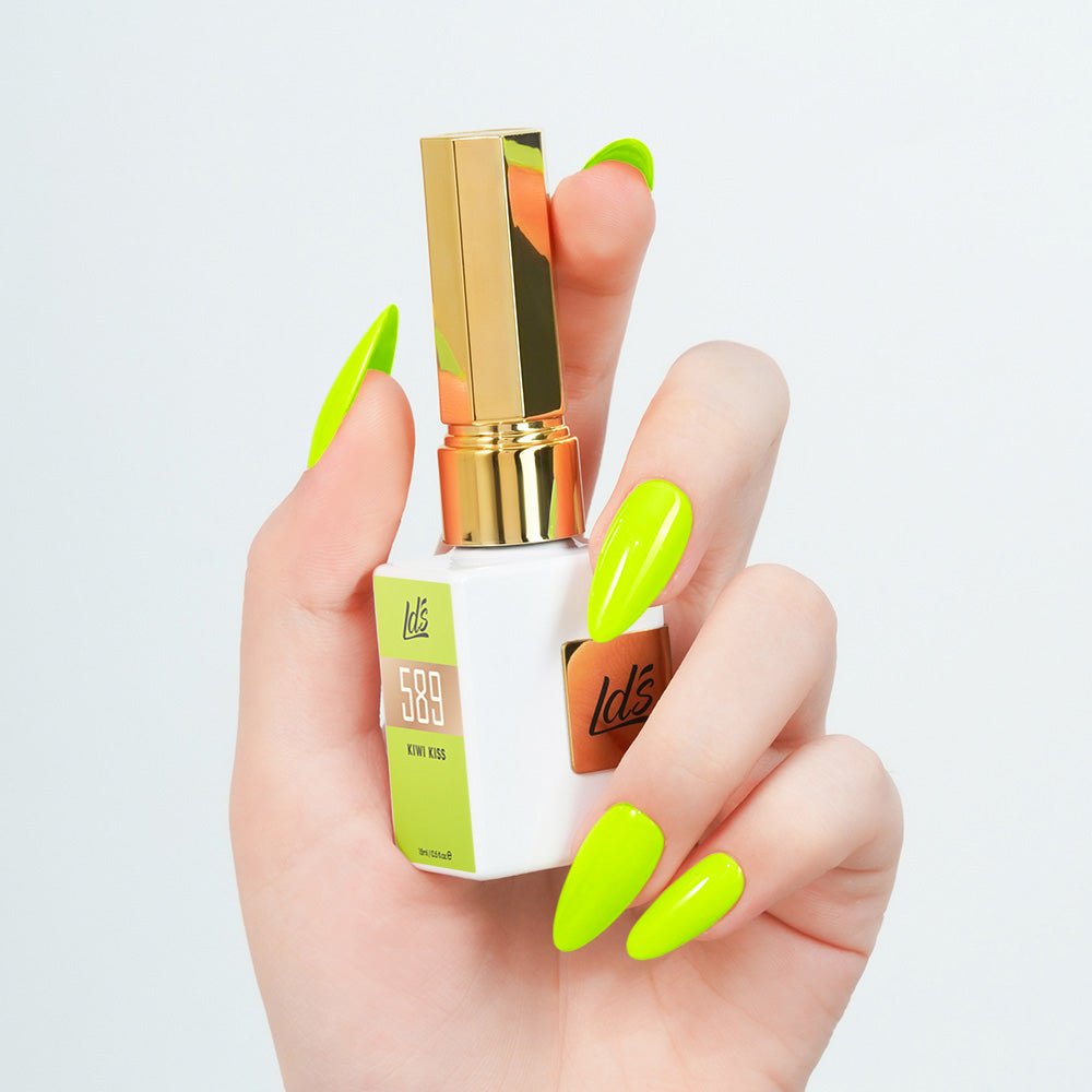 LDS Color Craze Gel Nail Polish - 589 Kiwi Kiss - 0.5oz - DTK Nail Supply