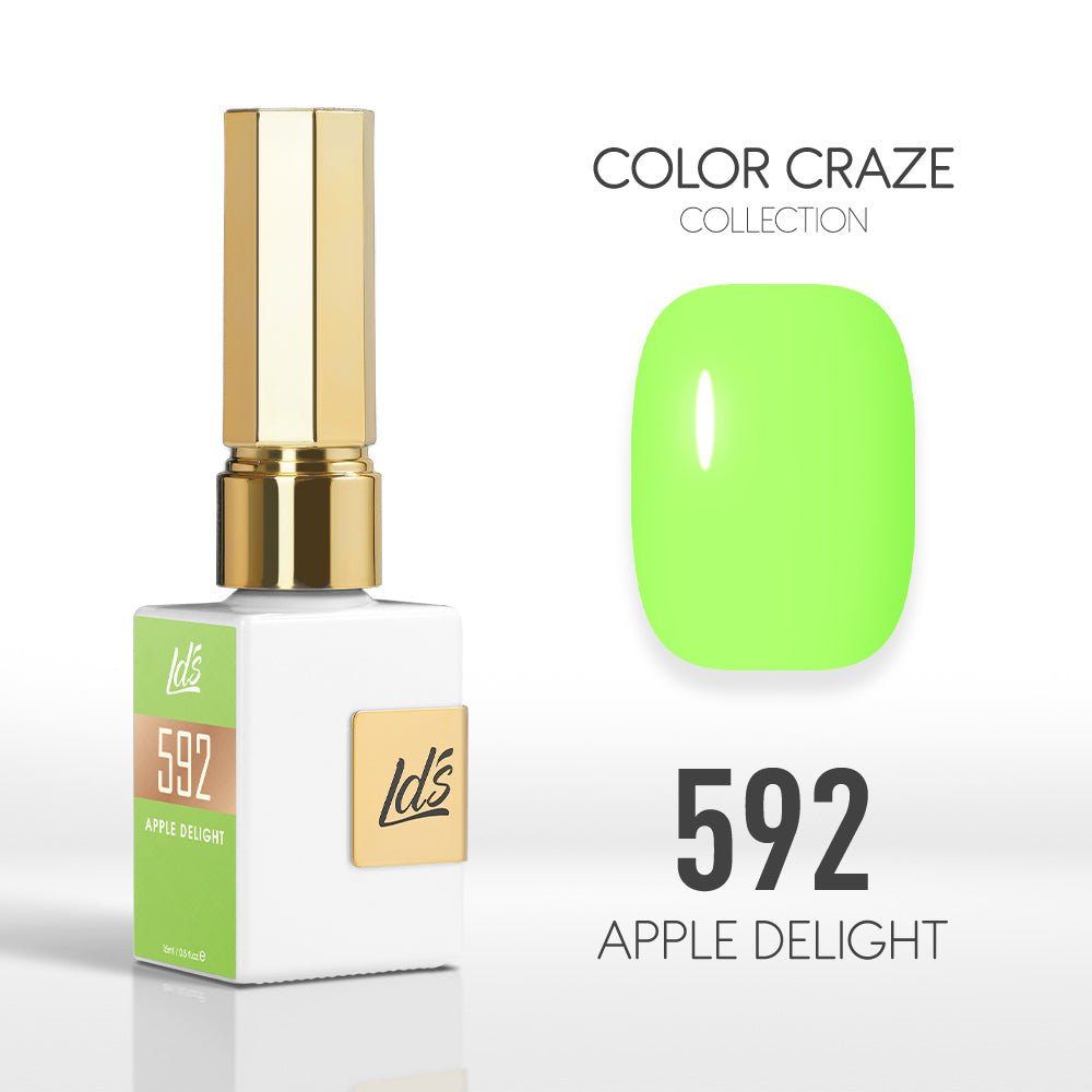 LDS Color Craze Gel Nail Polish - 592 Apple Delight - 0.5oz - DTK Nail Supply