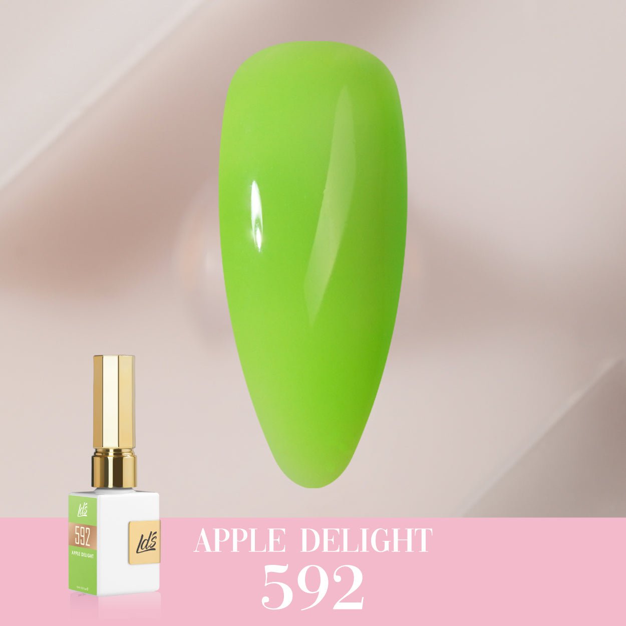 LDS Color Craze Gel Nail Polish - 592 Apple Delight - 0.5oz - DTK Nail Supply