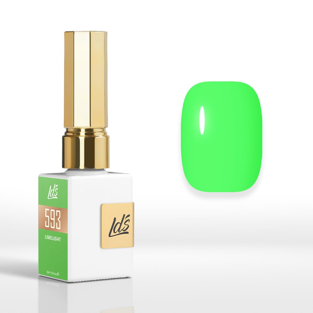LDS Color Craze Gel Nail Polish - 593 Limelight - 0.5oz - DTK Nail Supply