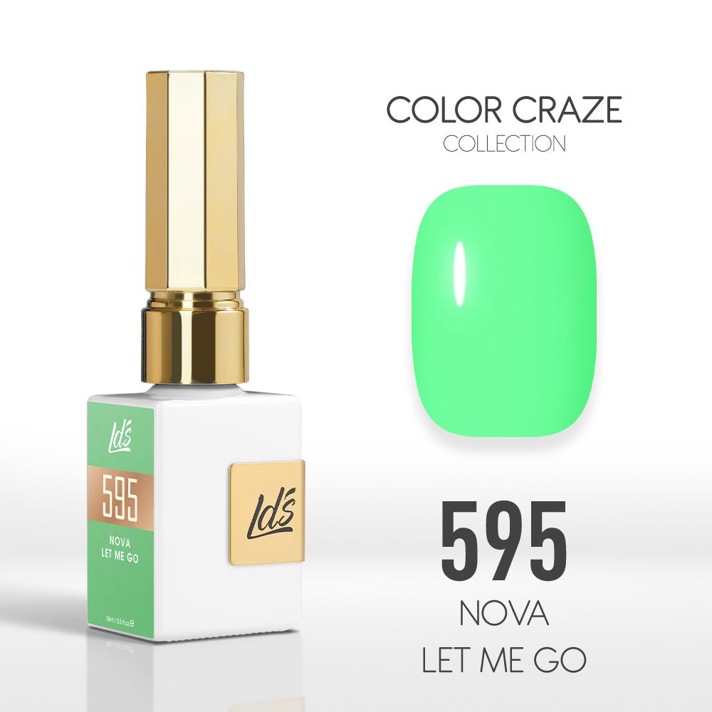 LDS Color Craze Gel Nail Polish - 595 Nova Let Me Go - 0.5oz - DTK Nail Supply