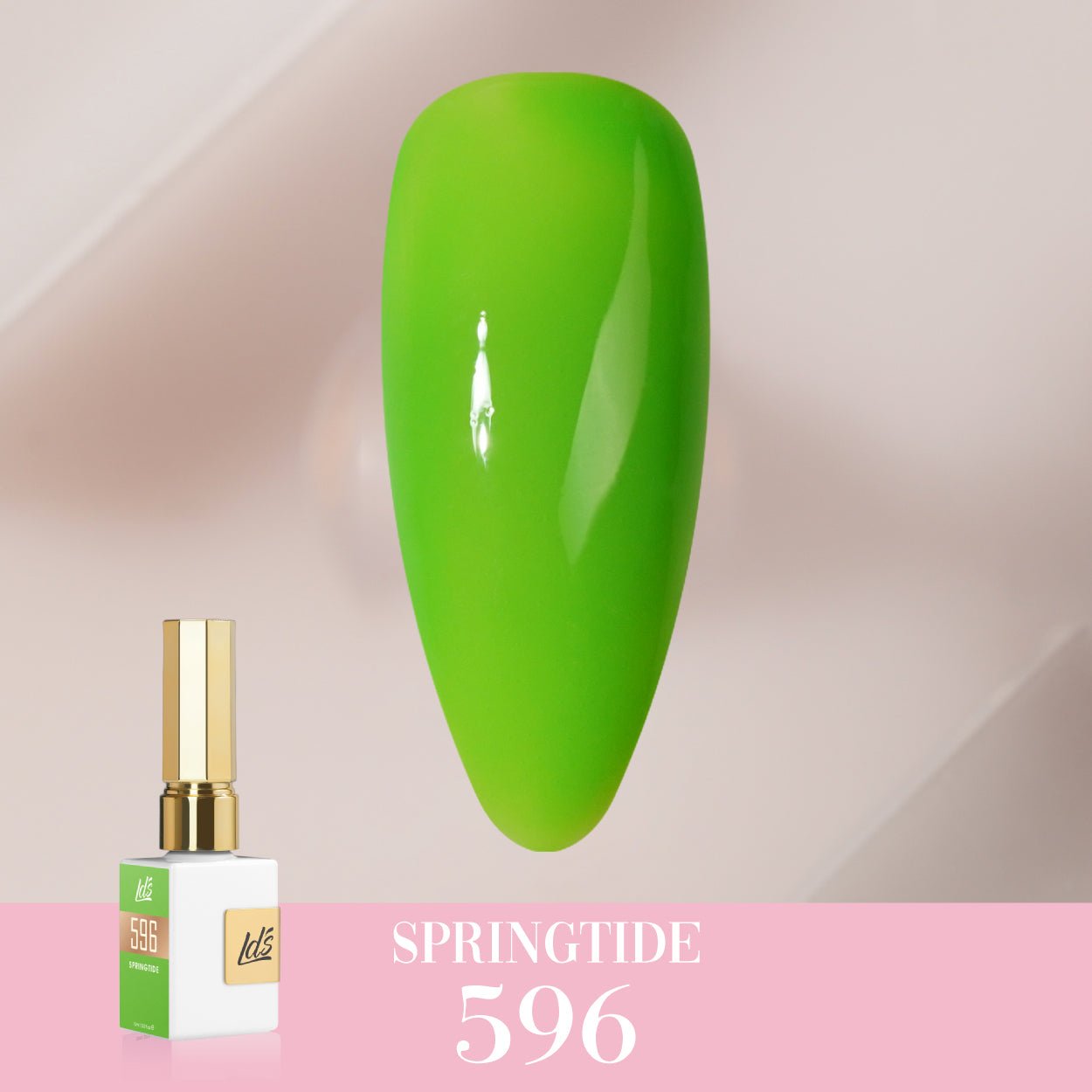 LDS Color Craze Gel Nail Polish - 596 Springtide - 0.5oz - DTK Nail Supply