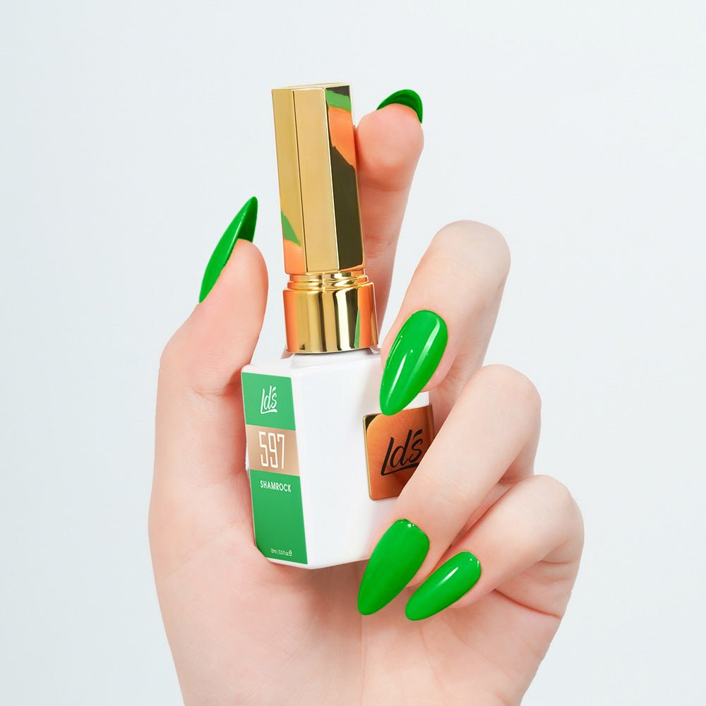 LDS Color Craze Gel Nail Polish - 597 Shamrock - 0.5oz - DTK Nail Supply