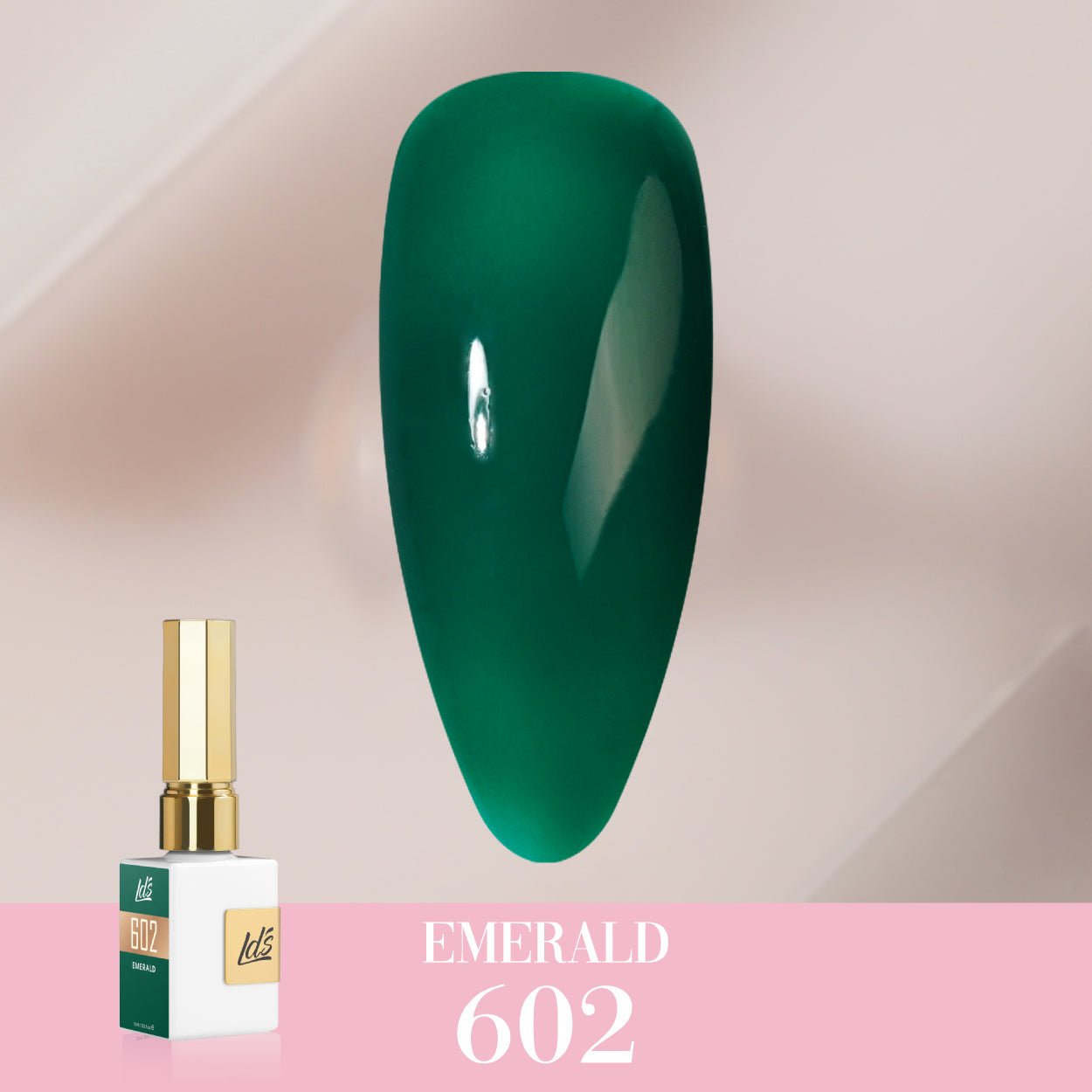LDS Color Craze Gel Nail Polish - 602 Emerald - 0.5oz - DTK Nail Supply