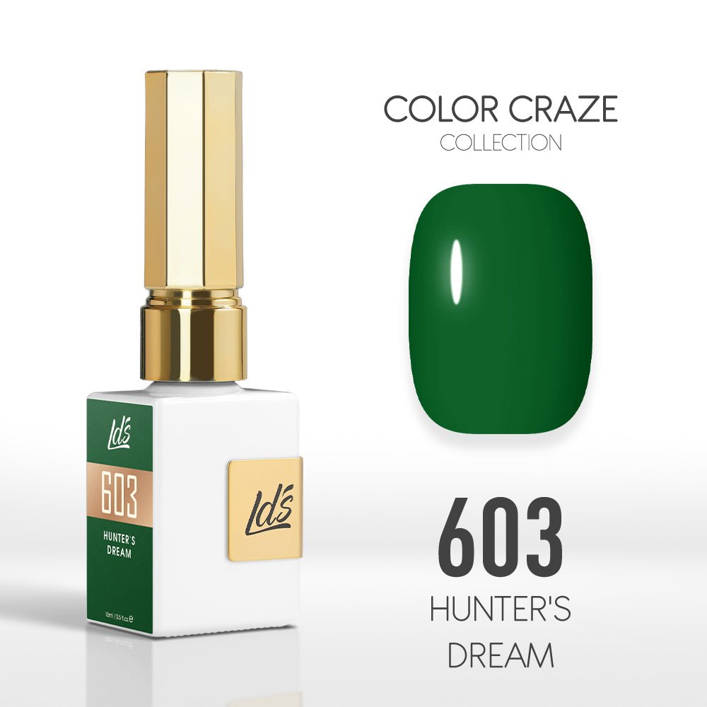 LDS Color Craze Gel Nail Polish - 603 Hunter's Dream - 0.5oz - DTK Nail Supply