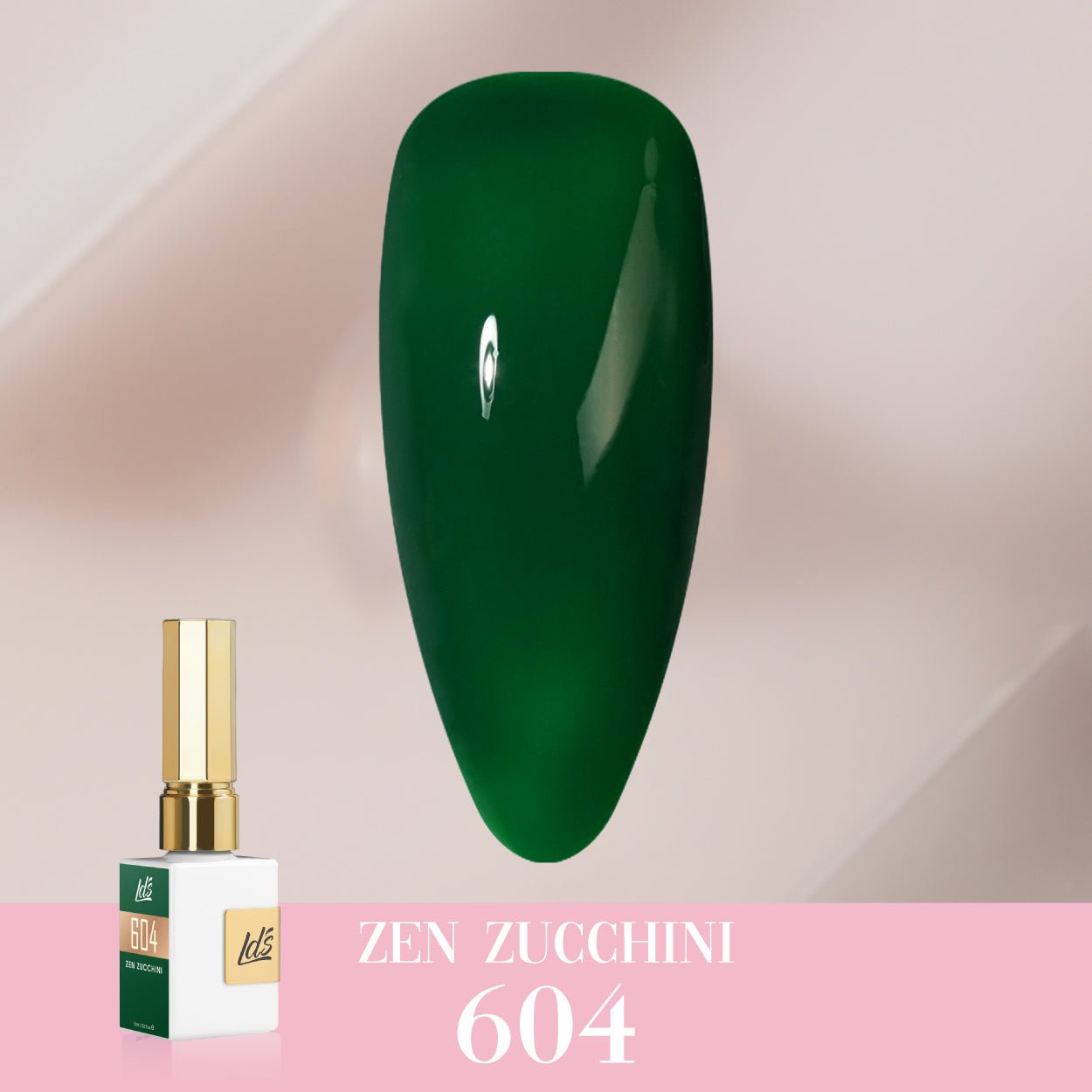 LDS Color Craze Gel Nail Polish - 604 Zen Zucchini - 0.5oz - DTK Nail Supply