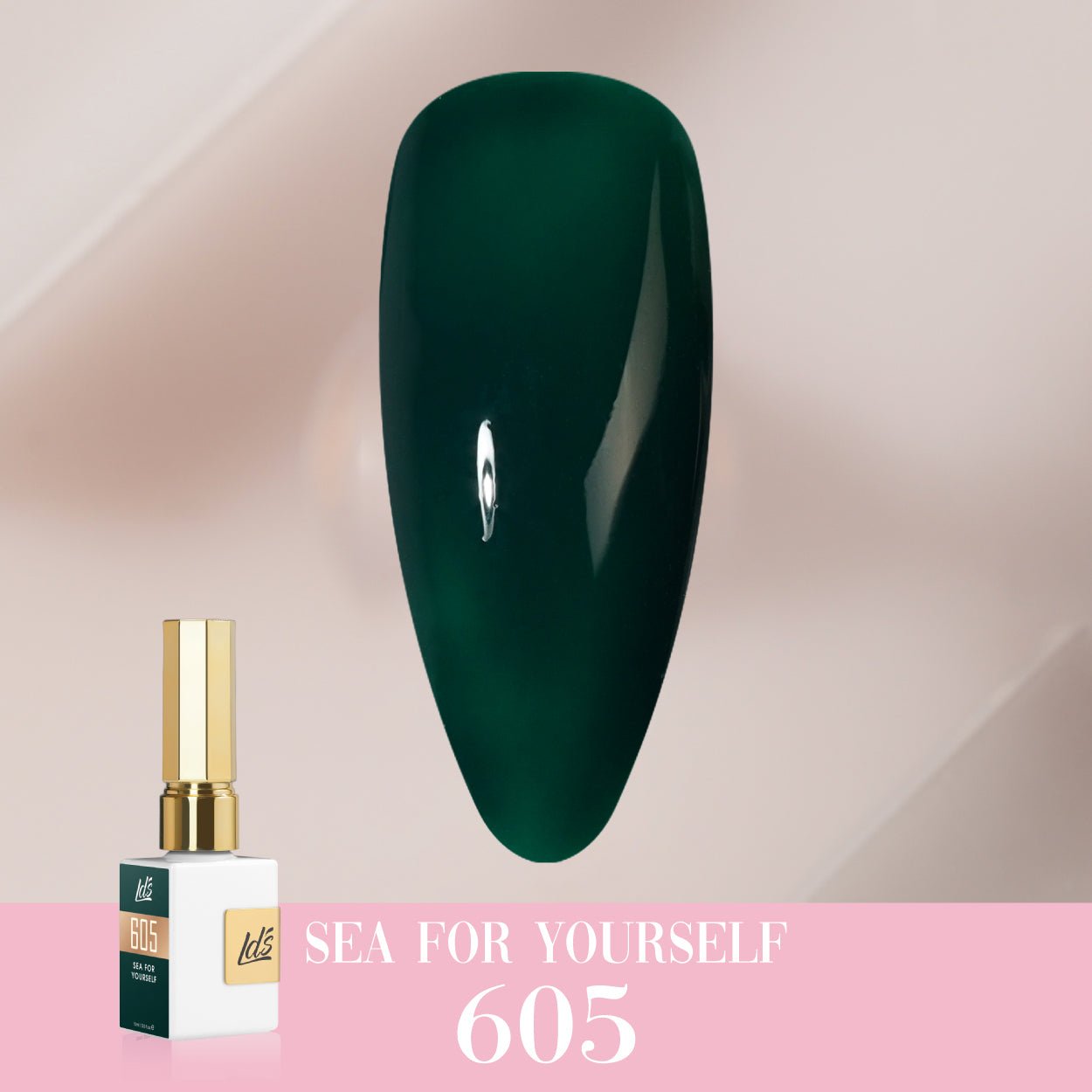 LDS Color Craze Gel Nail Polish - 605 Sea for Yourself - 0.5oz - DTK Nail Supply