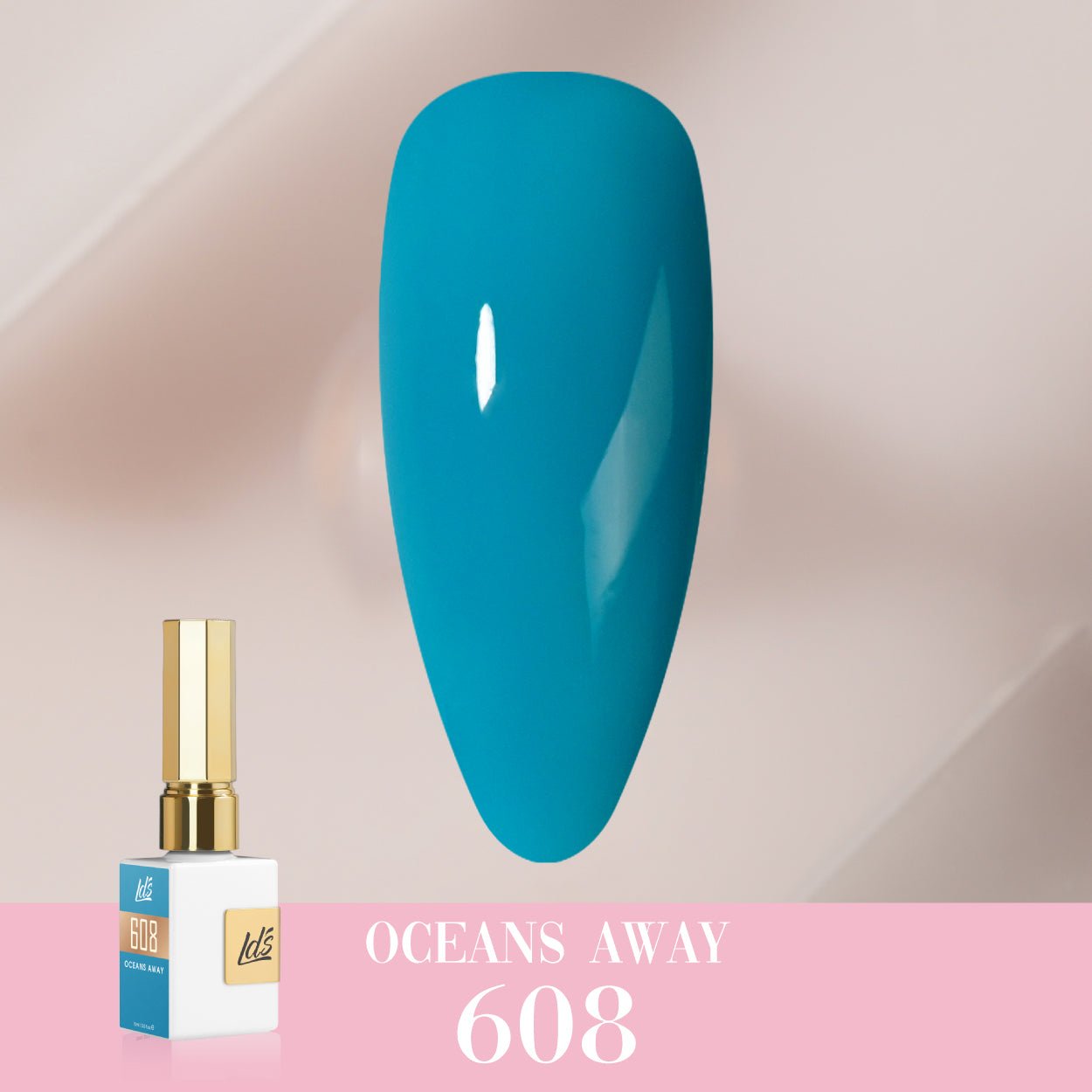 LDS Color Craze Gel Nail Polish - 608 Oceans Away - 0.5oz - DTK Nail Supply