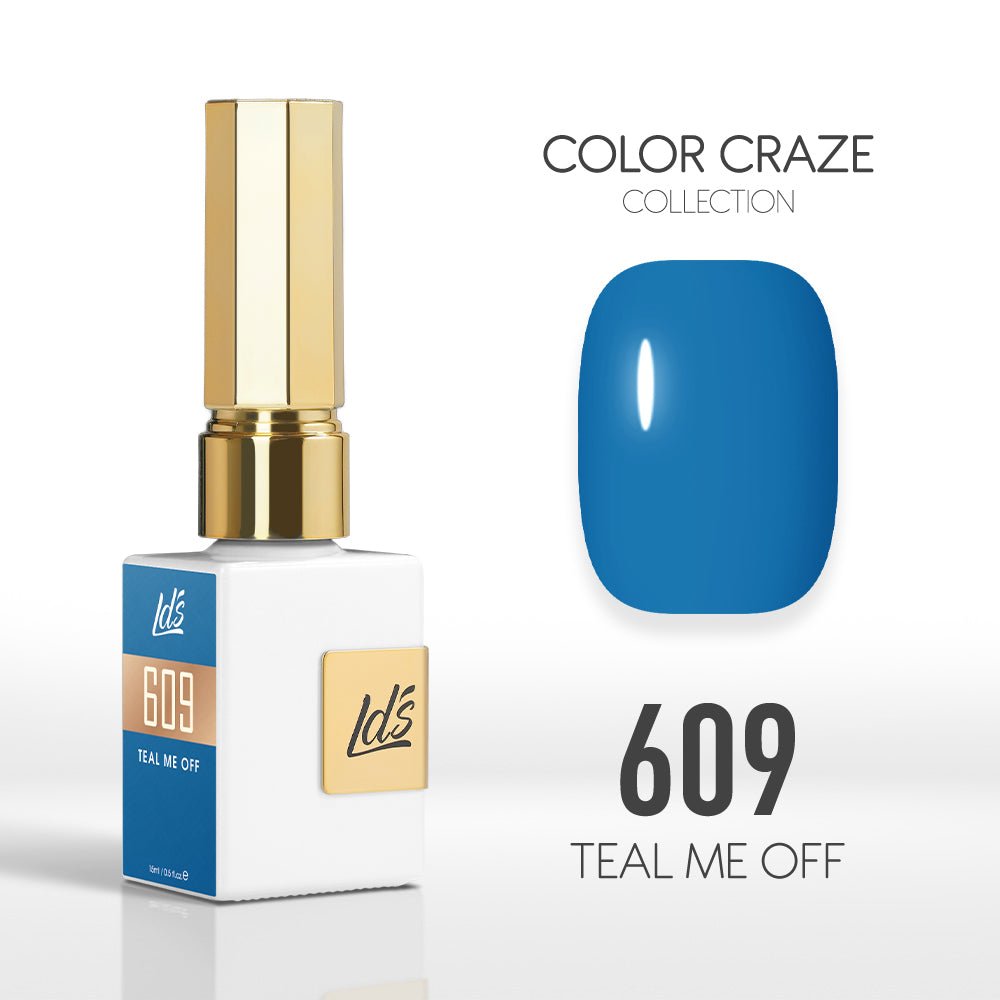 LDS Color Craze Gel Nail Polish - 609 Teal Me Off - 0.5oz - DTK Nail Supply