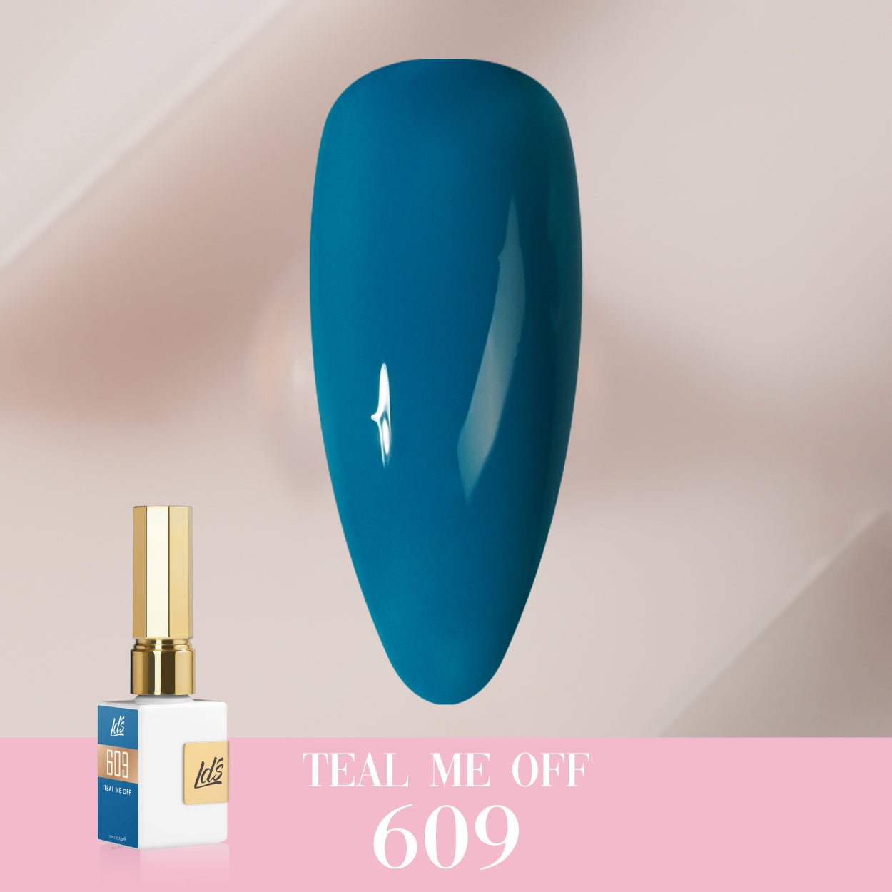 LDS Color Craze Gel Nail Polish - 609 Teal Me Off - 0.5oz - DTK Nail Supply