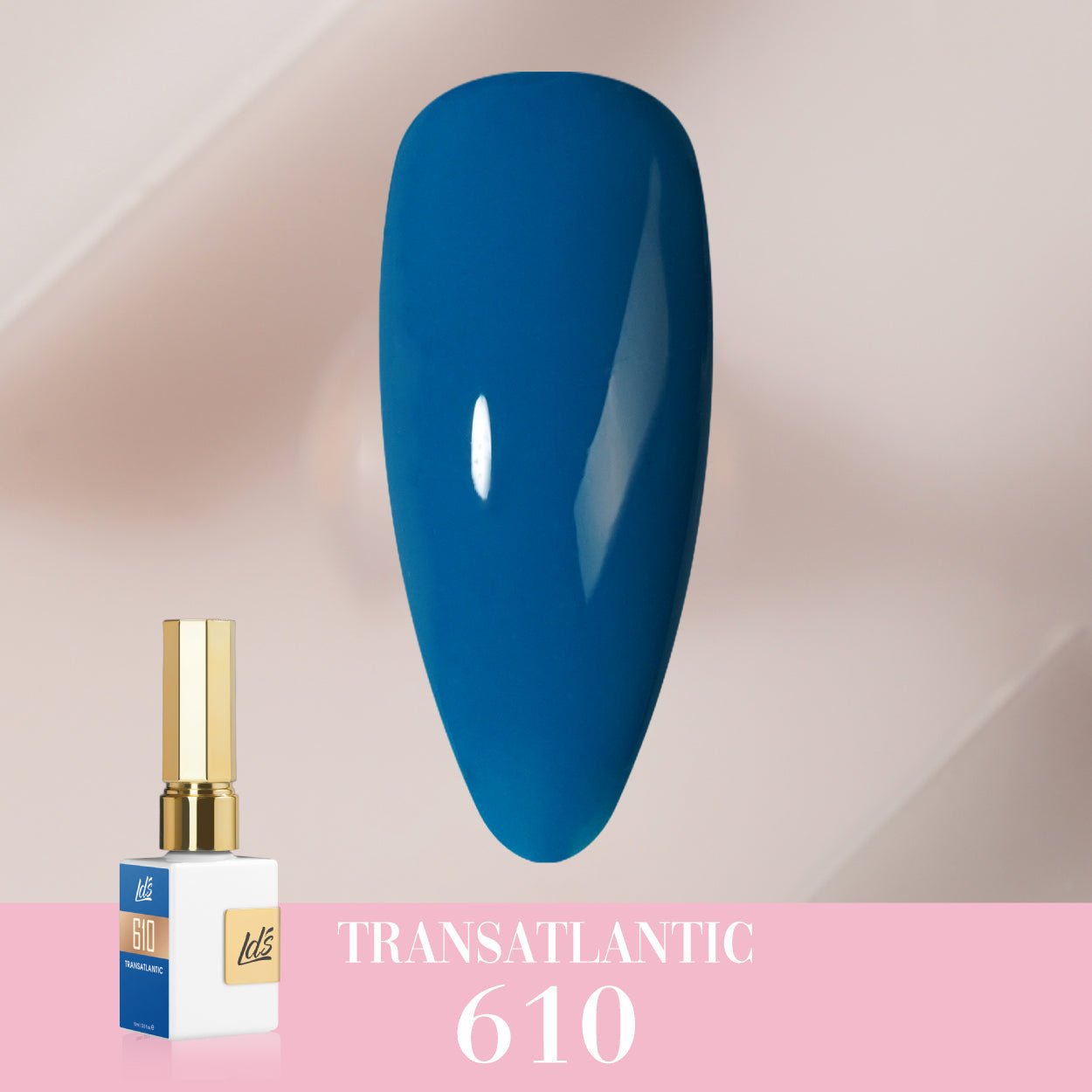 LDS Color Craze Gel Nail Polish - 610 Transatlantic - 0.5oz - DTK Nail Supply