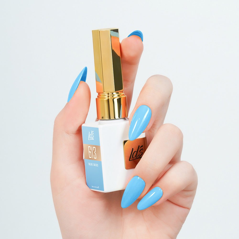 LDS Color Craze Gel Nail Polish - 613 Blue Skies - 0.5oz - DTK Nail Supply