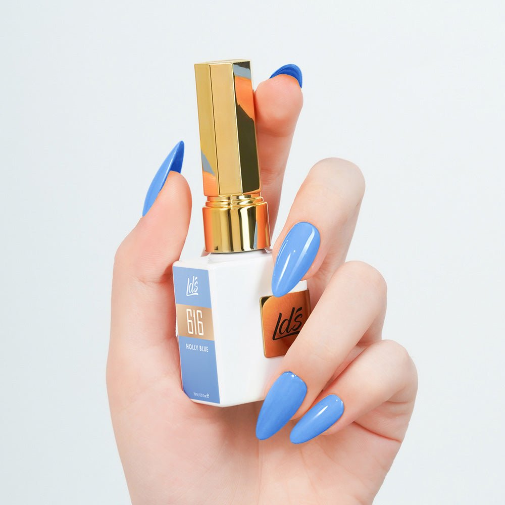 LDS Color Craze Gel Nail Polish - 616 Holly Blue - 0.5oz - DTK Nail Supply