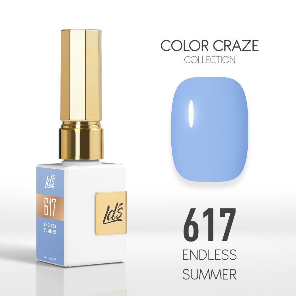 LDS Color Craze Gel Nail Polish - 617 Endless Summer - 0.5oz - DTK Nail Supply