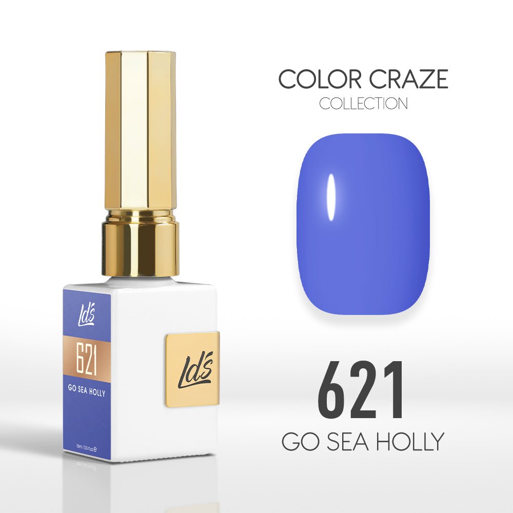 LDS Color Craze Gel Nail Polish - 621 Go Sea Holly - 0.5oz - DTK Nail Supply