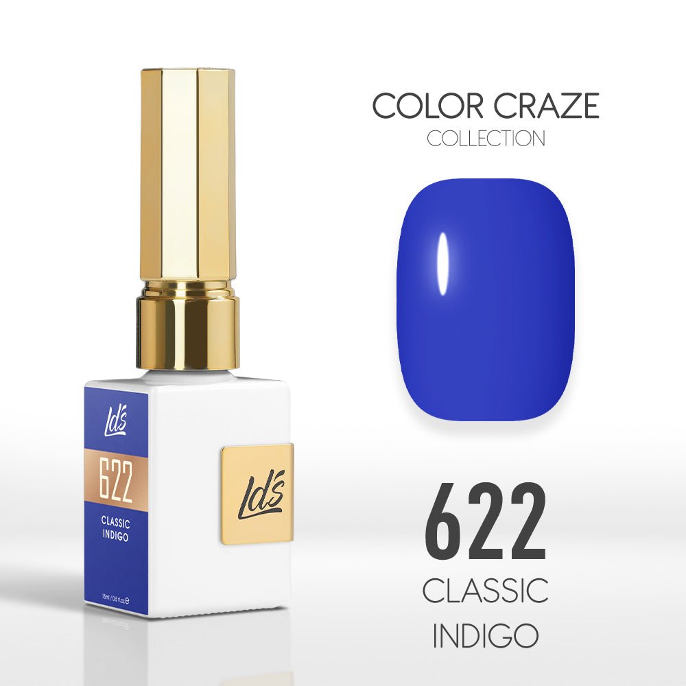 LDS Color Craze Gel Nail Polish - 622 Classic Indigo - 0.5oz - DTK Nail Supply