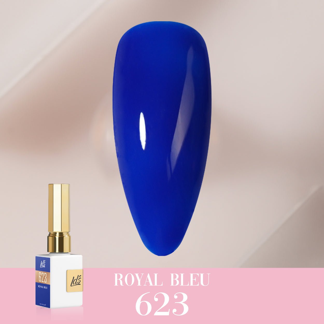 LDS Color Craze Gel Nail Polish - 623 Royal Bleu - 0.5oz - DTK Nail Supply
