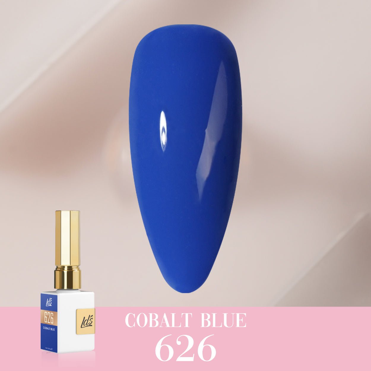 LDS Color Craze Gel Nail Polish - 626 Cobalt Blue - 0.5oz - DTK Nail Supply
