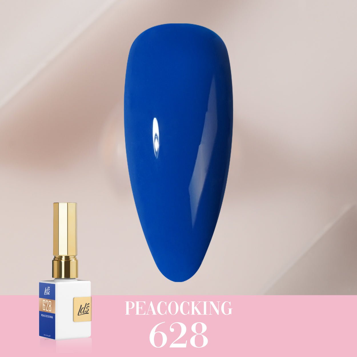 LDS Color Craze Gel Nail Polish - 628 Peacocking - 0.5oz - DTK Nail Supply