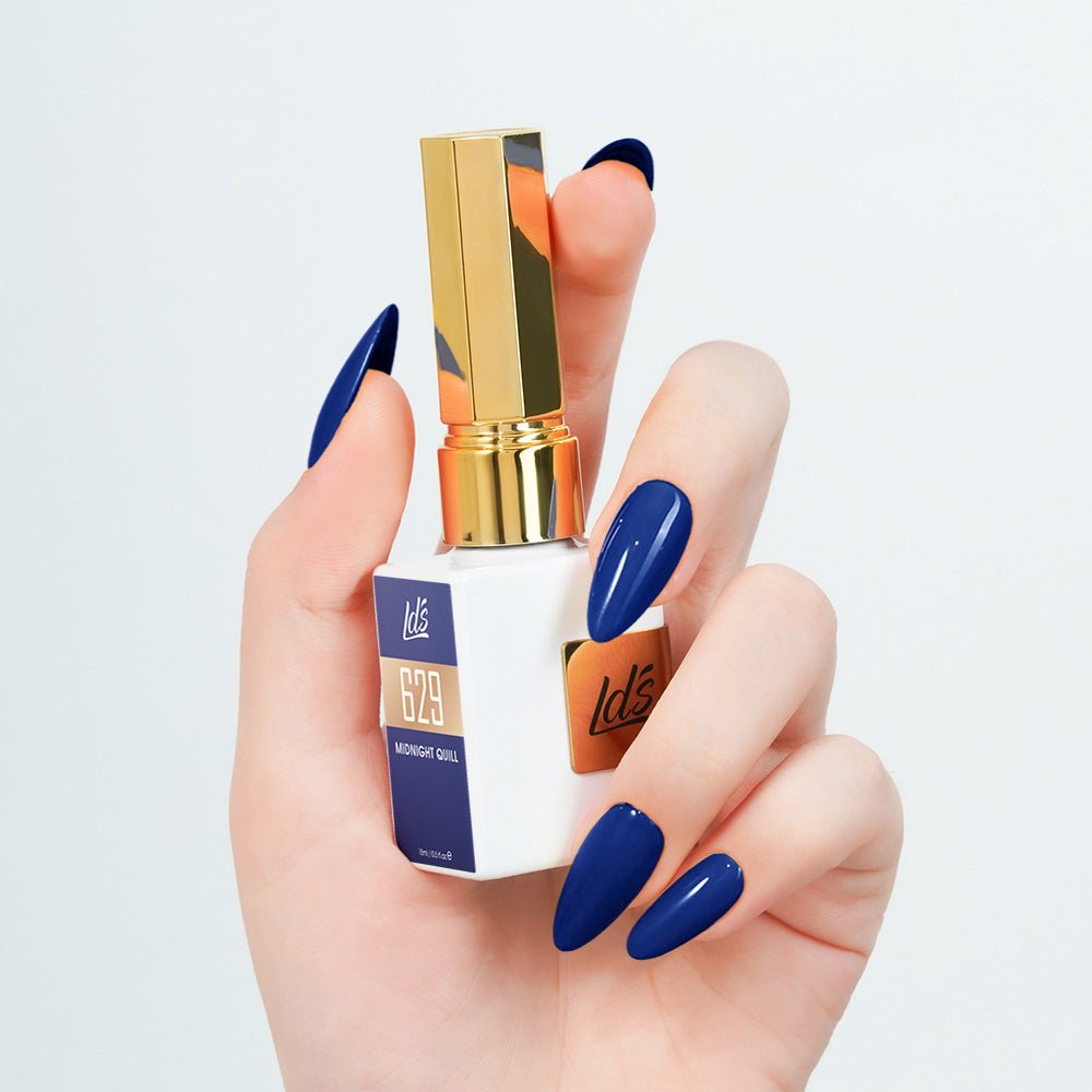 LDS Color Craze Gel Nail Polish - 629 Midnight Quill - 0.5oz - DTK Nail Supply