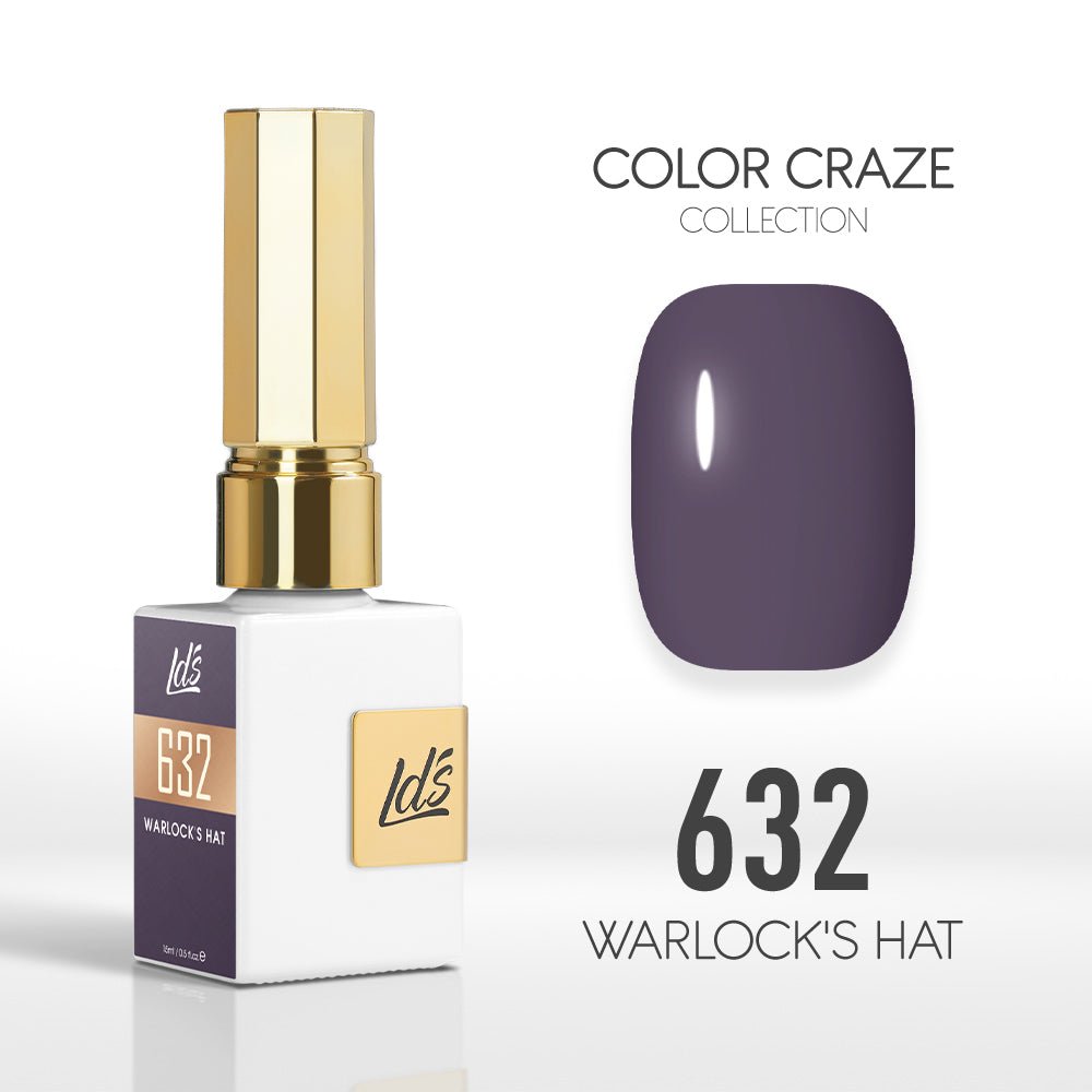 LDS Color Craze Gel Nail Polish - 632 Warlock's Hat - 0.5oz - DTK Nail Supply