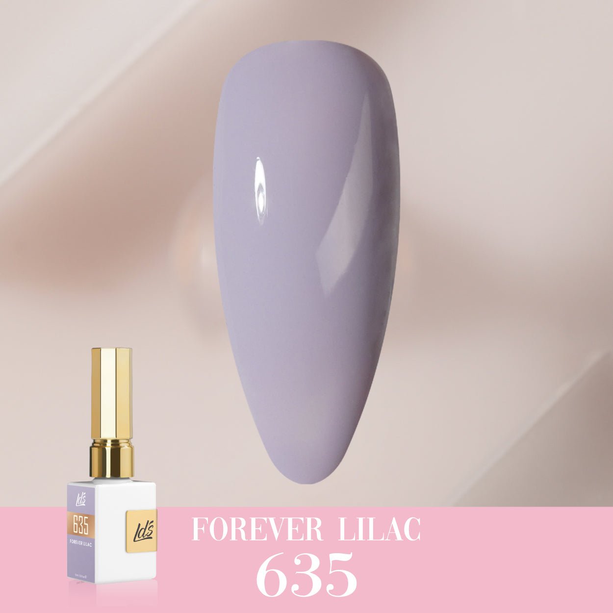 LDS Color Craze Gel Nail Polish - 635 Forever Lilac - 0.5oz - DTK Nail Supply