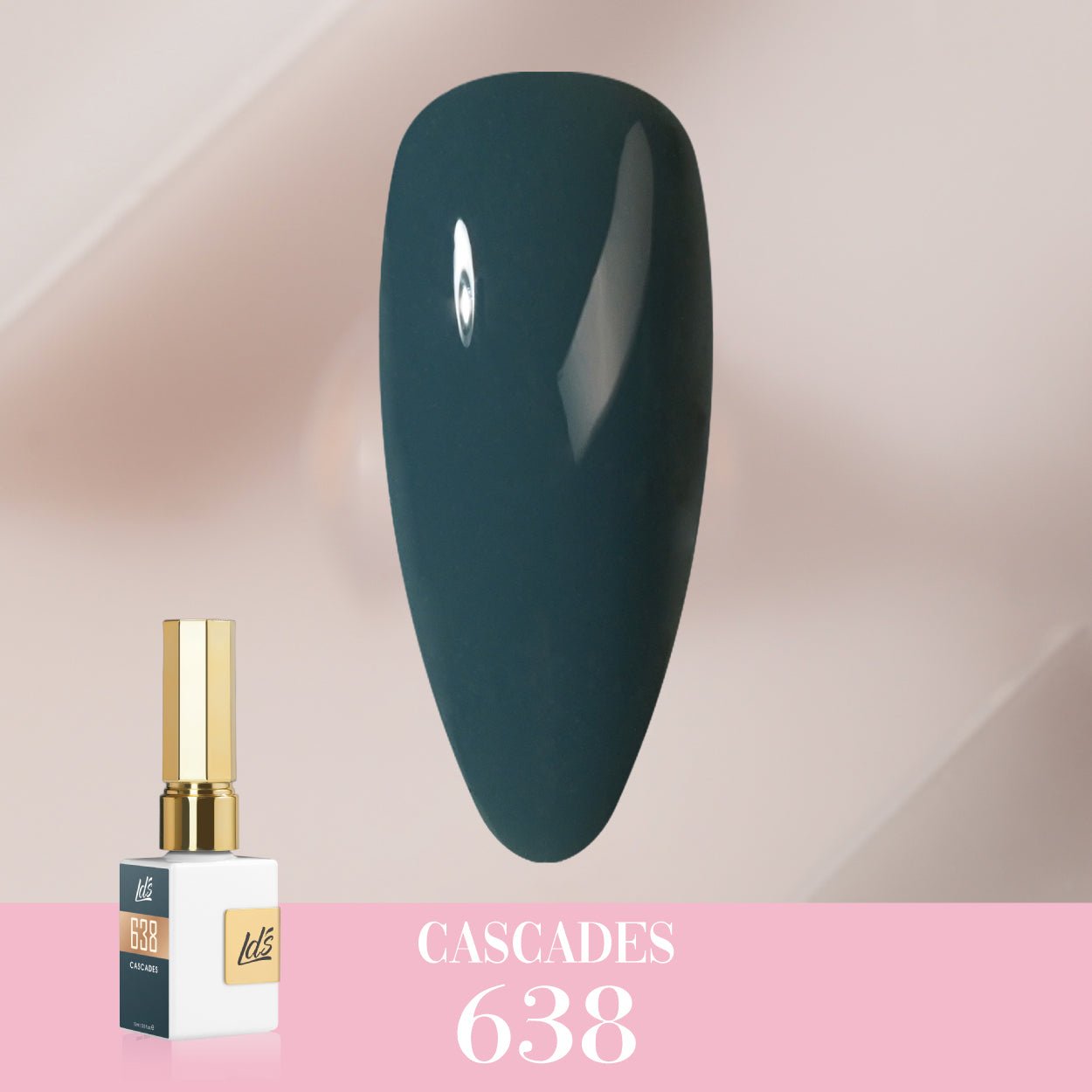 LDS Color Craze Gel Nail Polish - 638 Cascades - 0.5oz - DTK Nail Supply