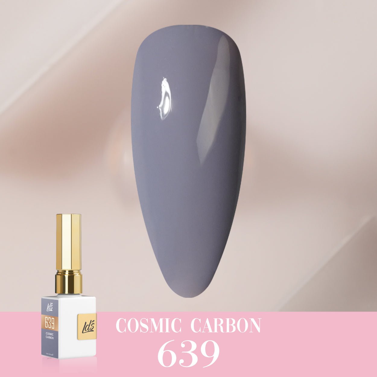 LDS Color Craze Gel Nail Polish - 639 Cosmic Carbon - 0.5oz - DTK Nail Supply